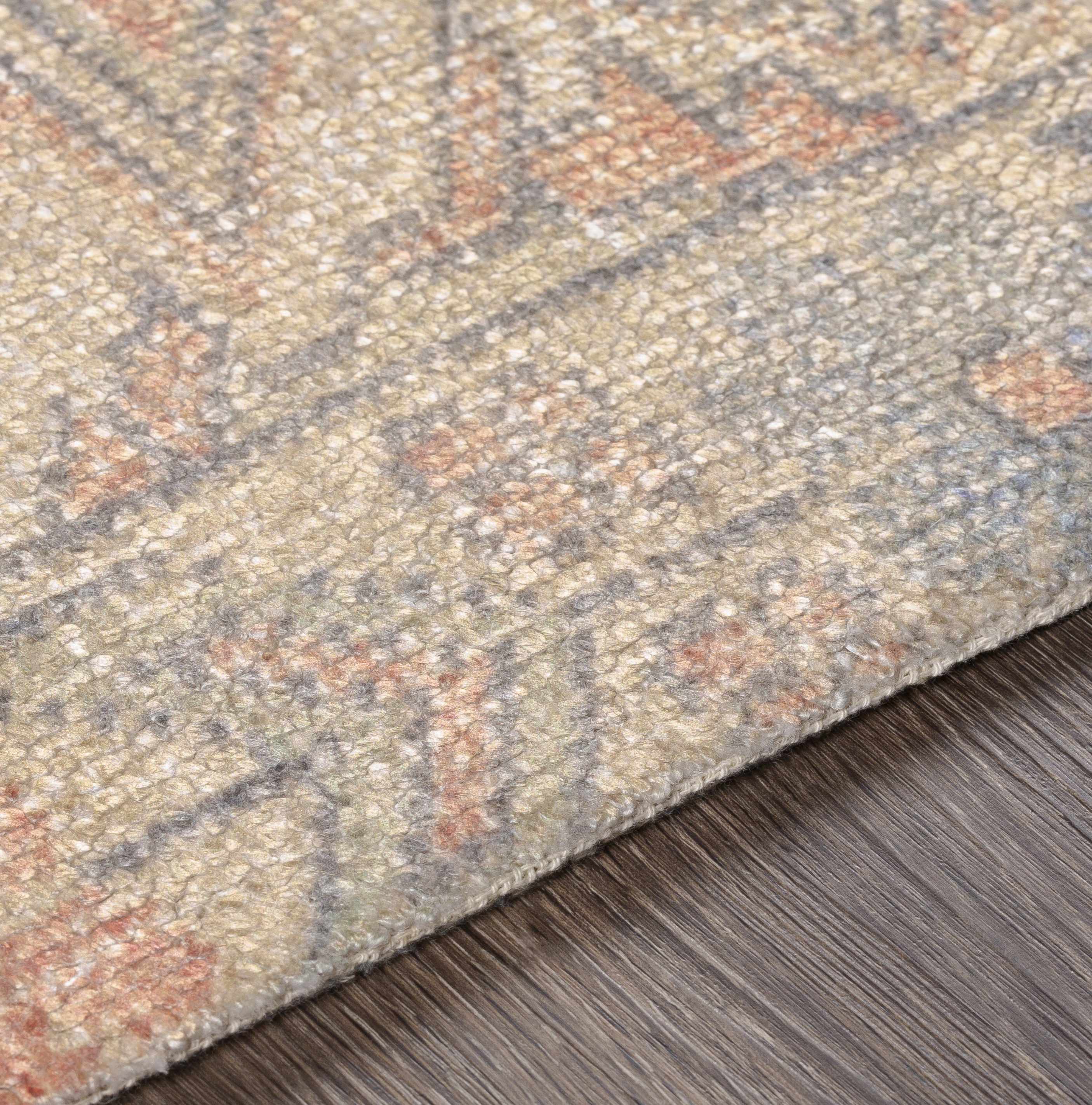 Yetminster Traditional Distressed Peach Rug - Clearance - Image 4