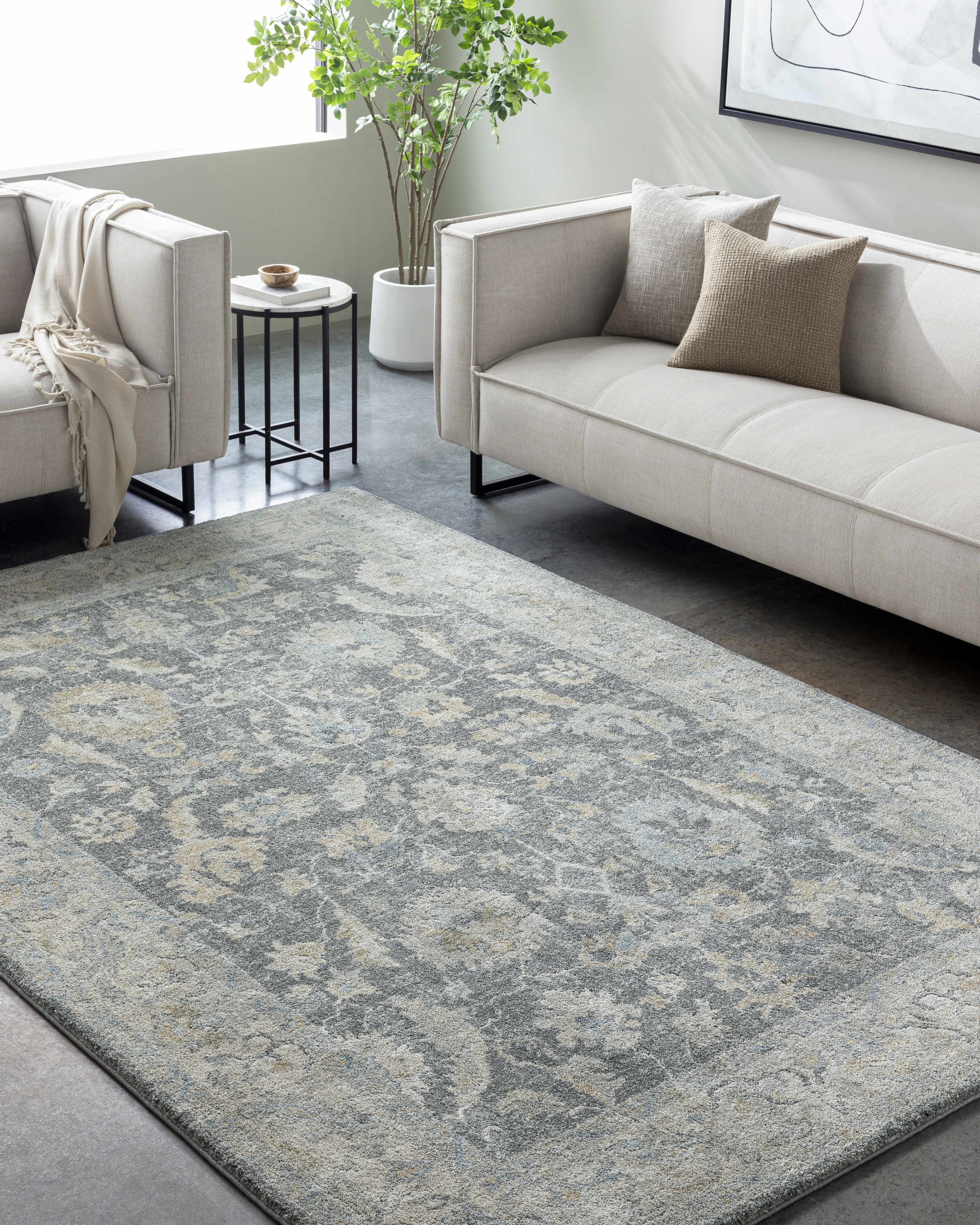 Yetta Tan Thick Luxe Area Rug - Image 2