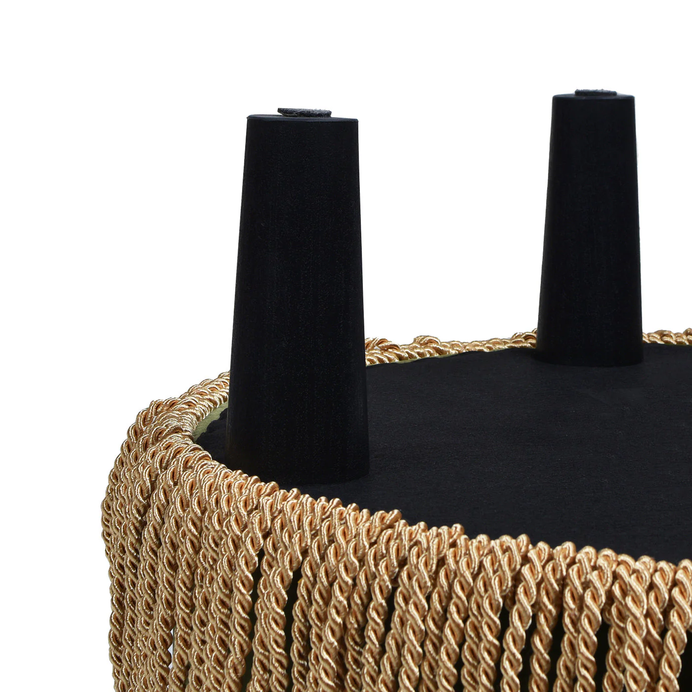 Yolanda 24" Round Upholstered Accent Ottoman - Image 4