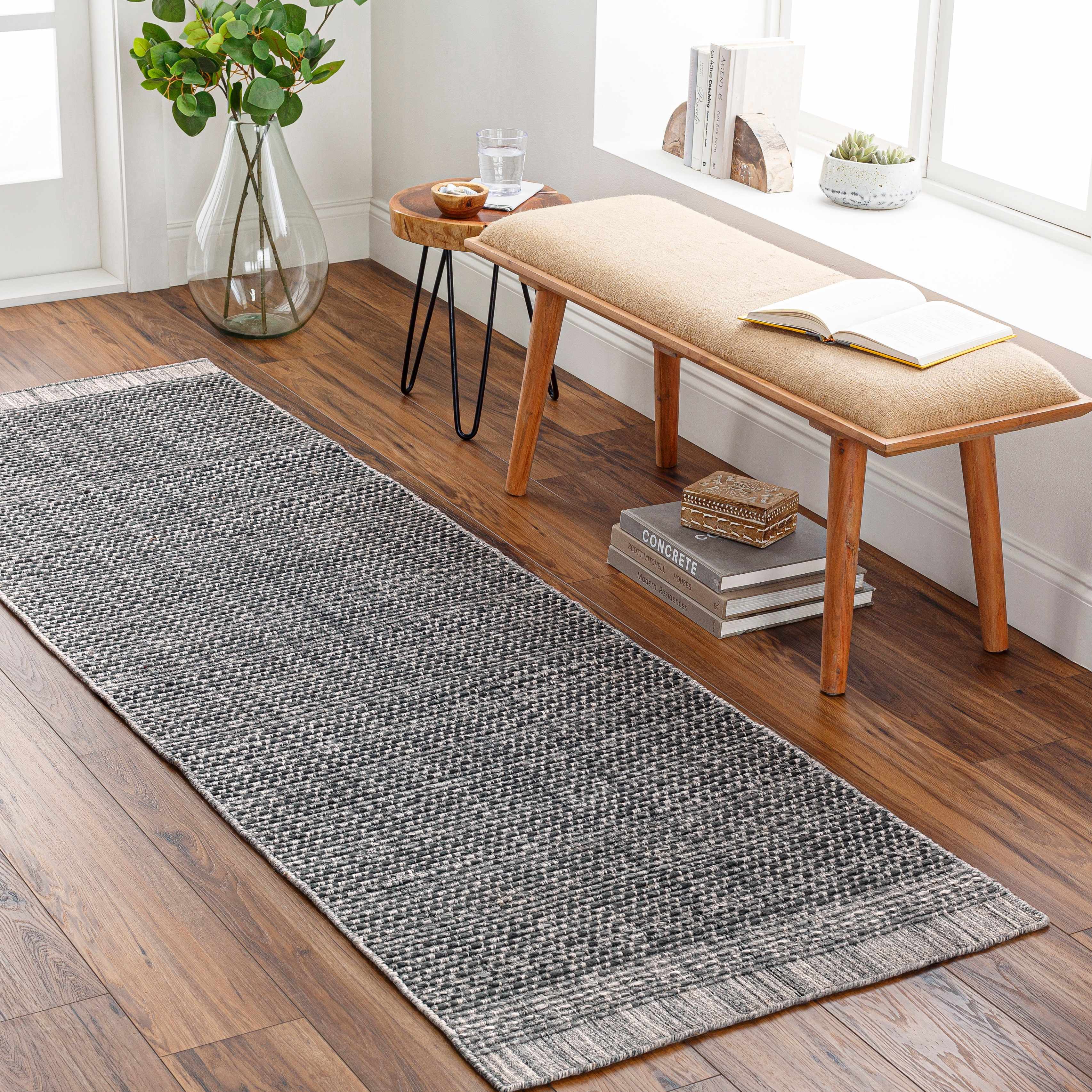 Yong Hand Loomed Gray Indoor & Outdoor Rug - Clearance - Image 9