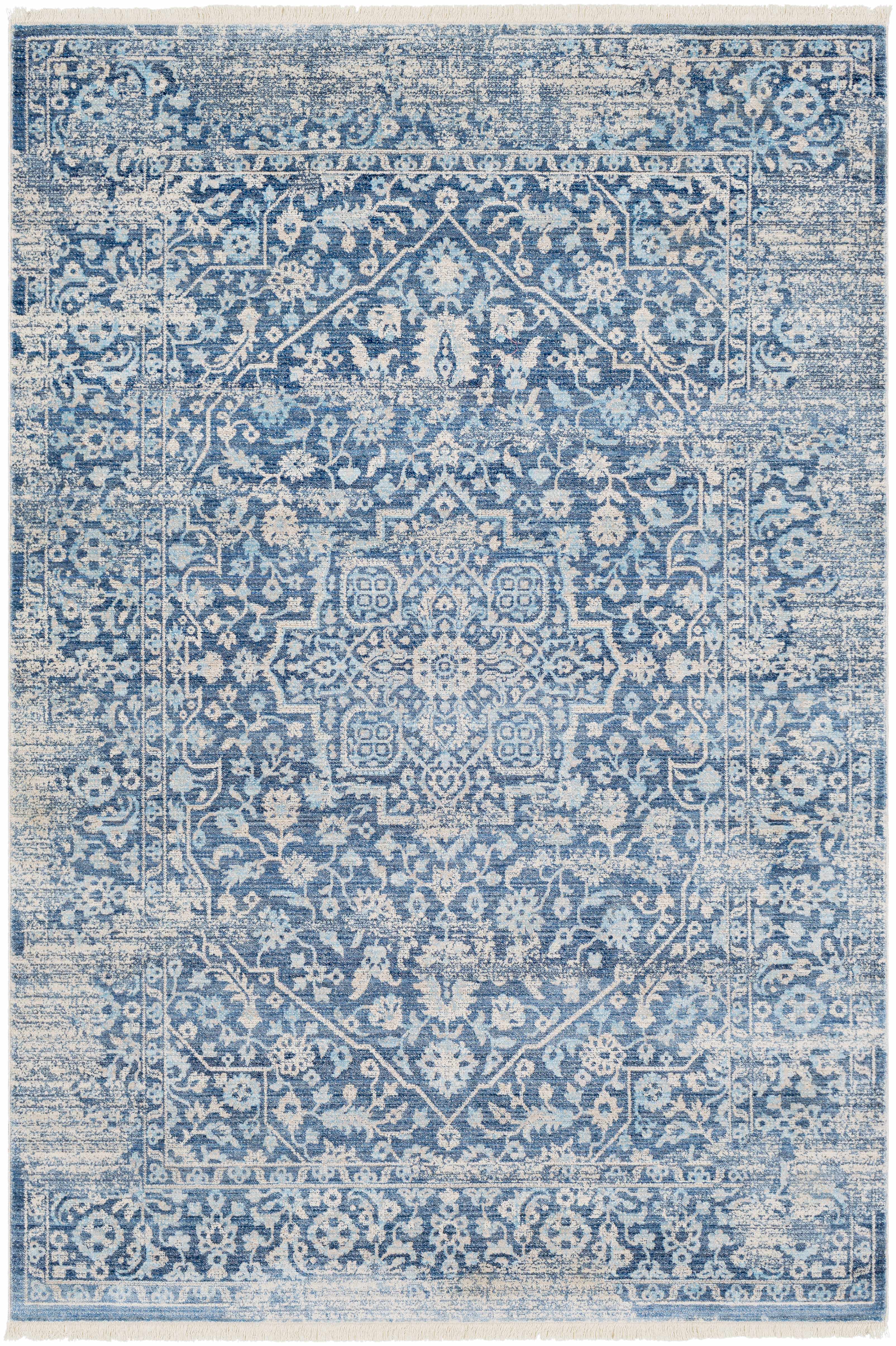 Yorkana Distressed Blue Rug - Clearance - Image 10