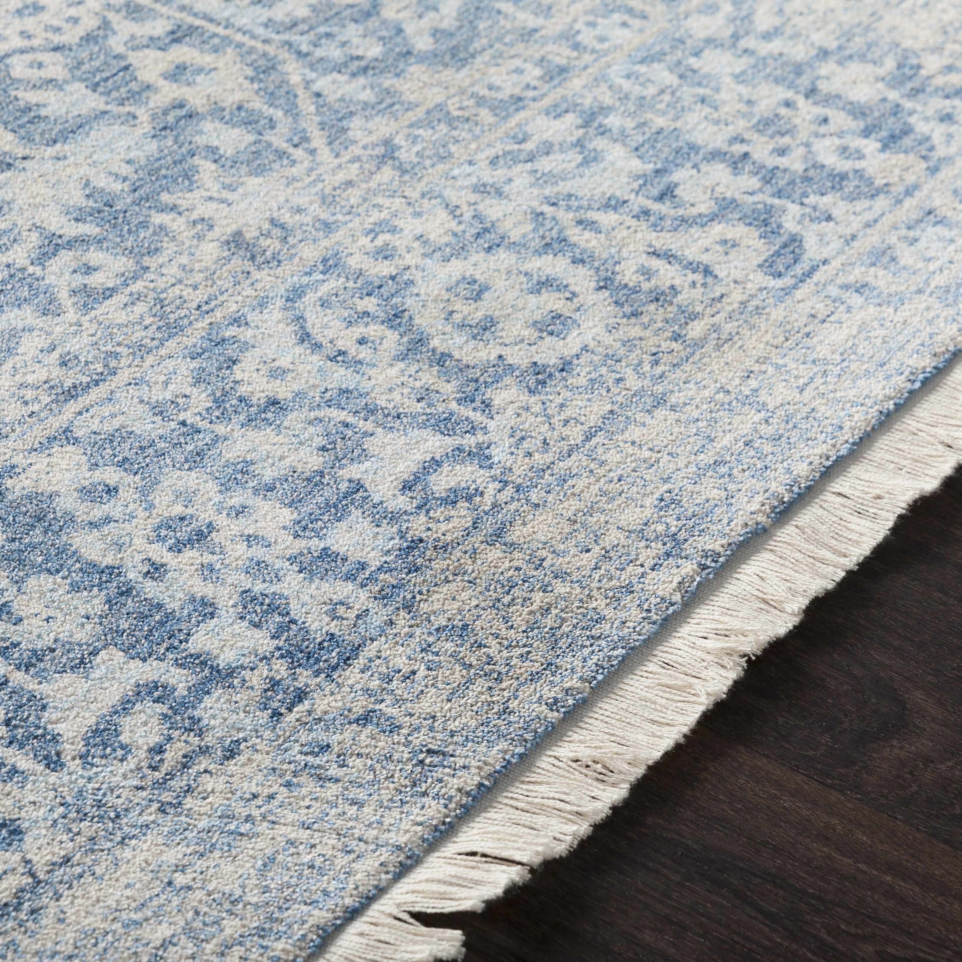 Yorkana Distressed Blue Rug - Clearance - Image 4