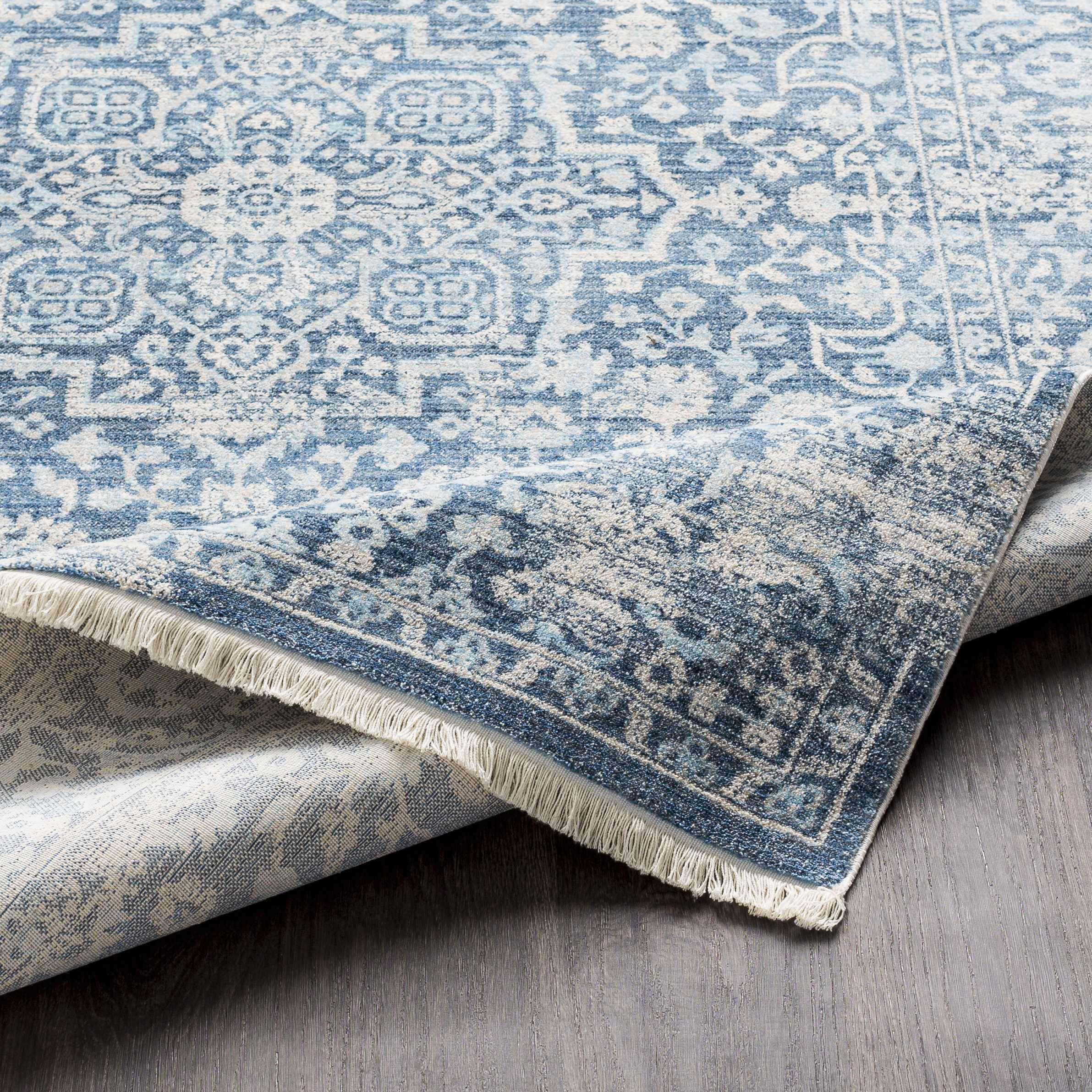 Yorkana Distressed Blue Rug - Clearance - Image 5