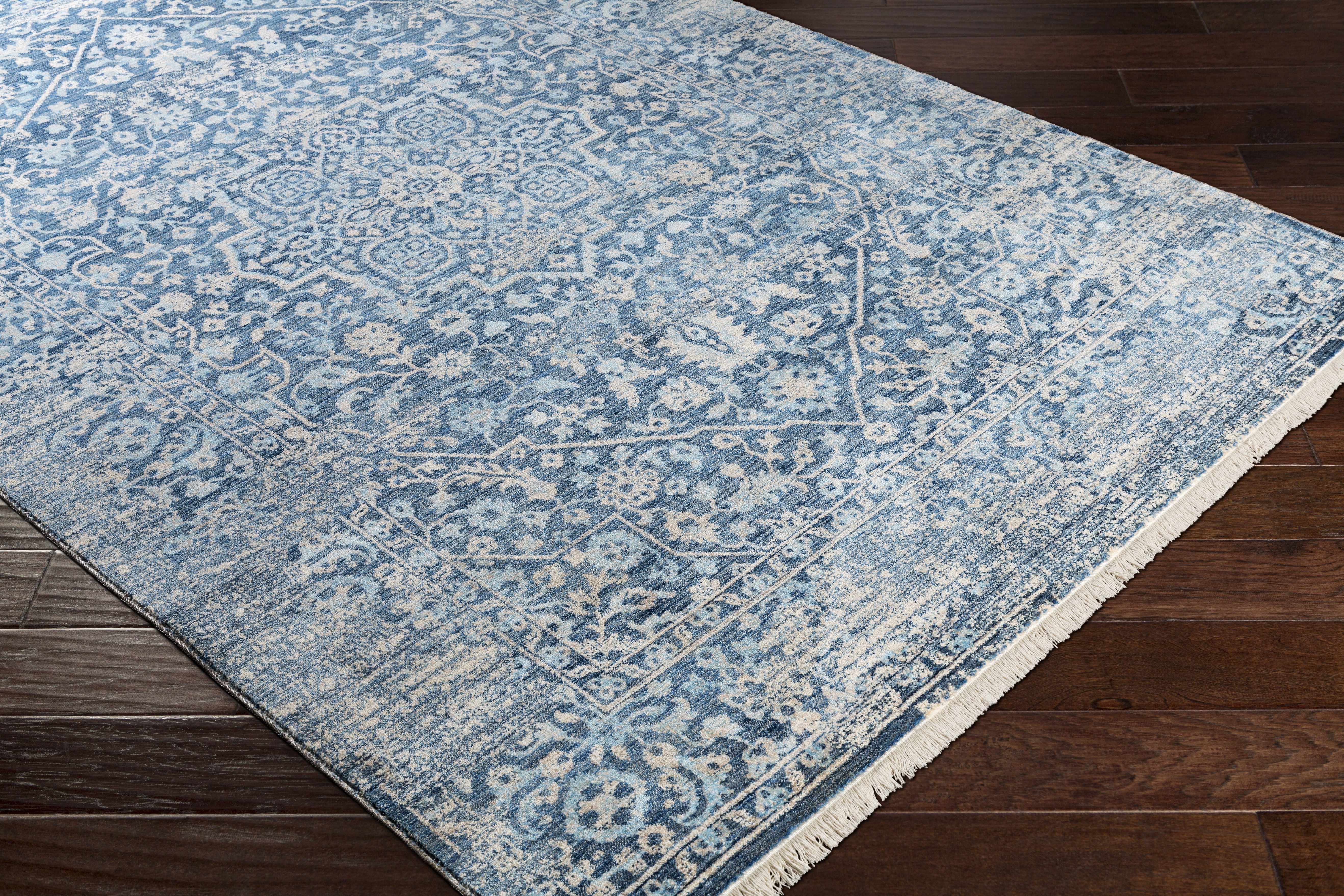 Yorkana Distressed Blue Rug - Clearance - Image 7