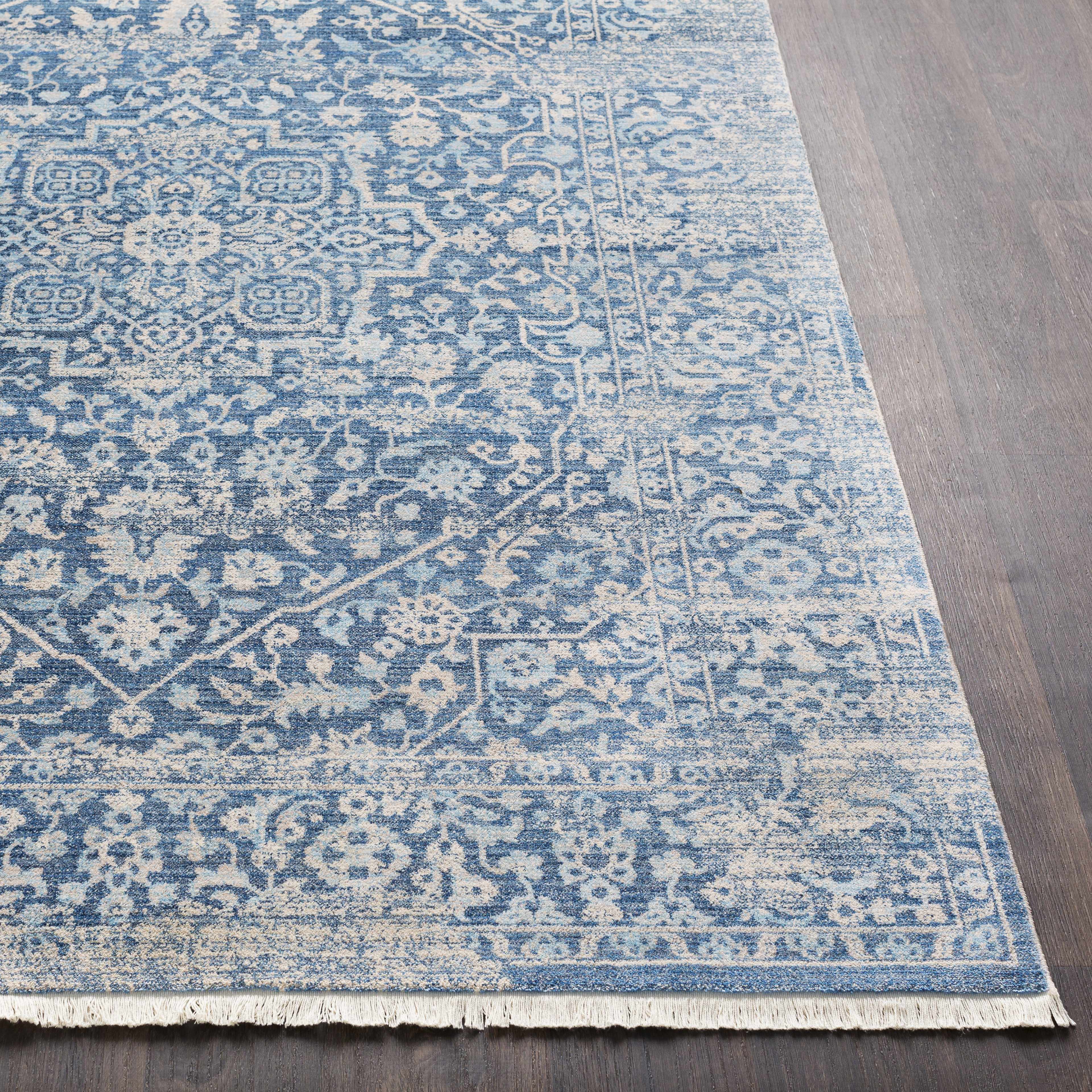Yorkana Distressed Blue Rug - Clearance - Image 8