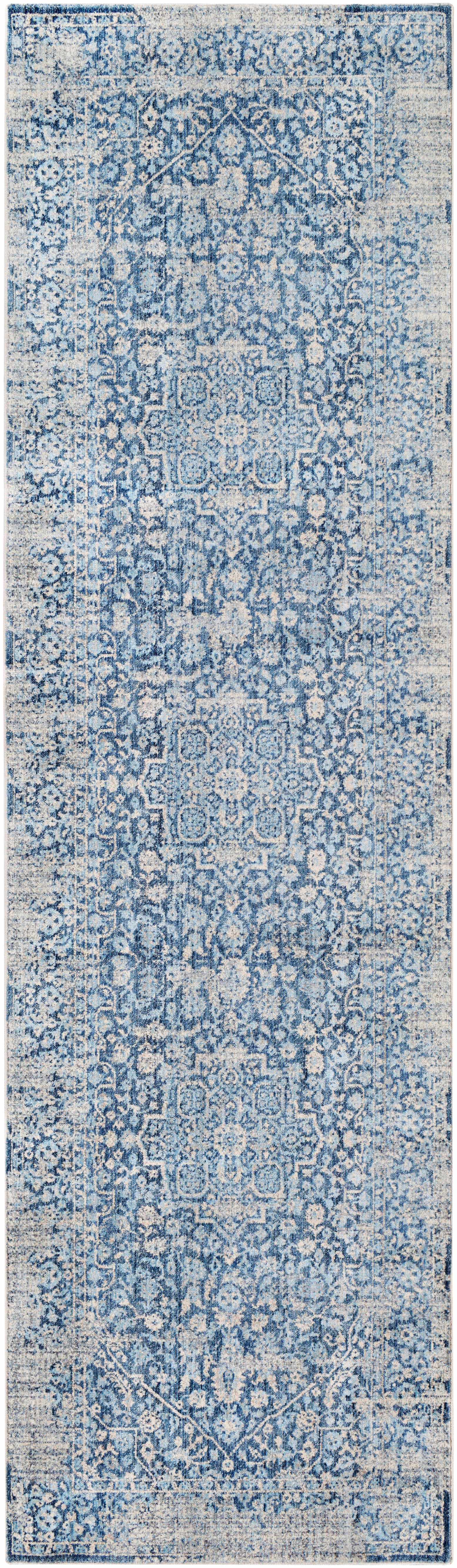 Yorkana Distressed Blue Rug - Clearance - Image 9