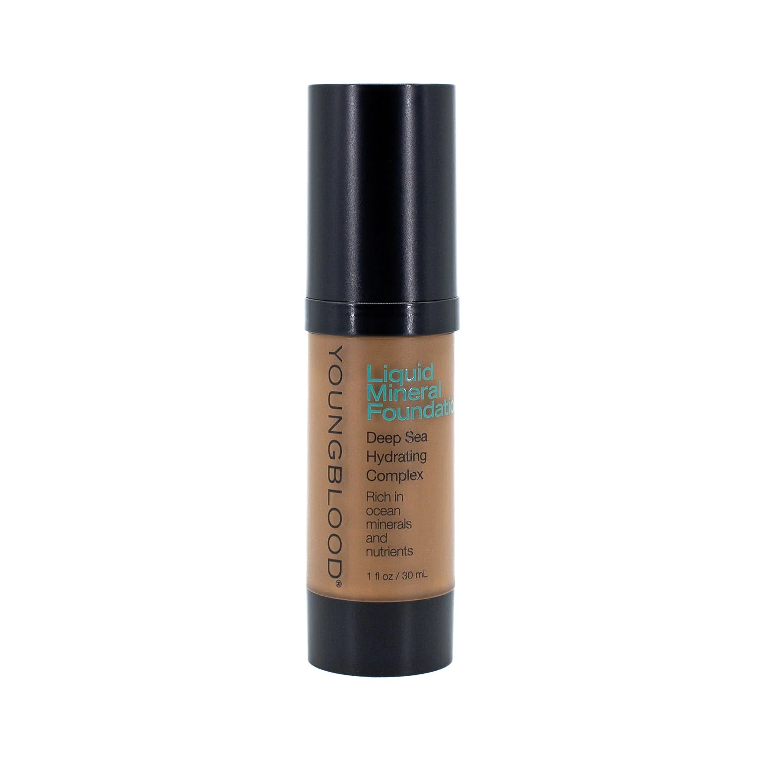 YOUNGBLOOD Liquid Mineral Foundation Chestnut 1oz - Imperfect Box