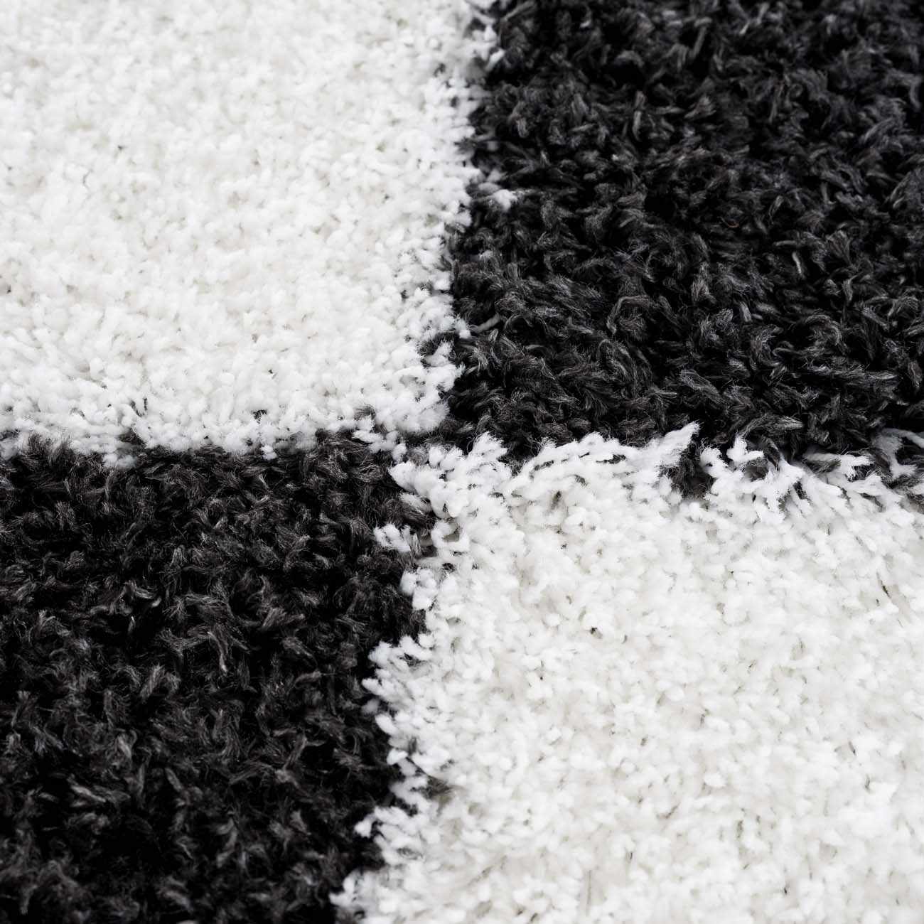 Zahur Black & White Diamond Area Rug - Image 11