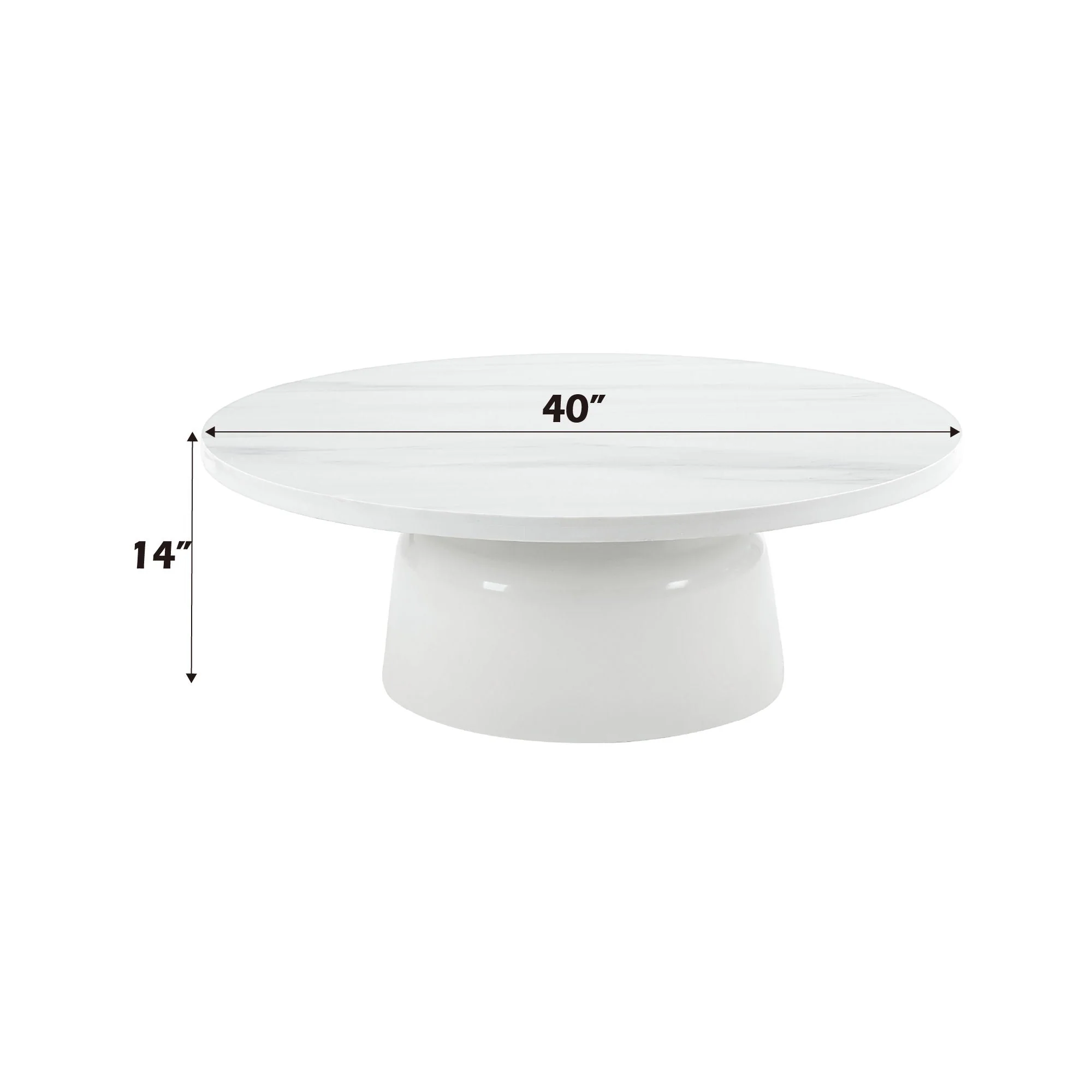 Zaid - Engineering Marble High Gloss Table - Image 3