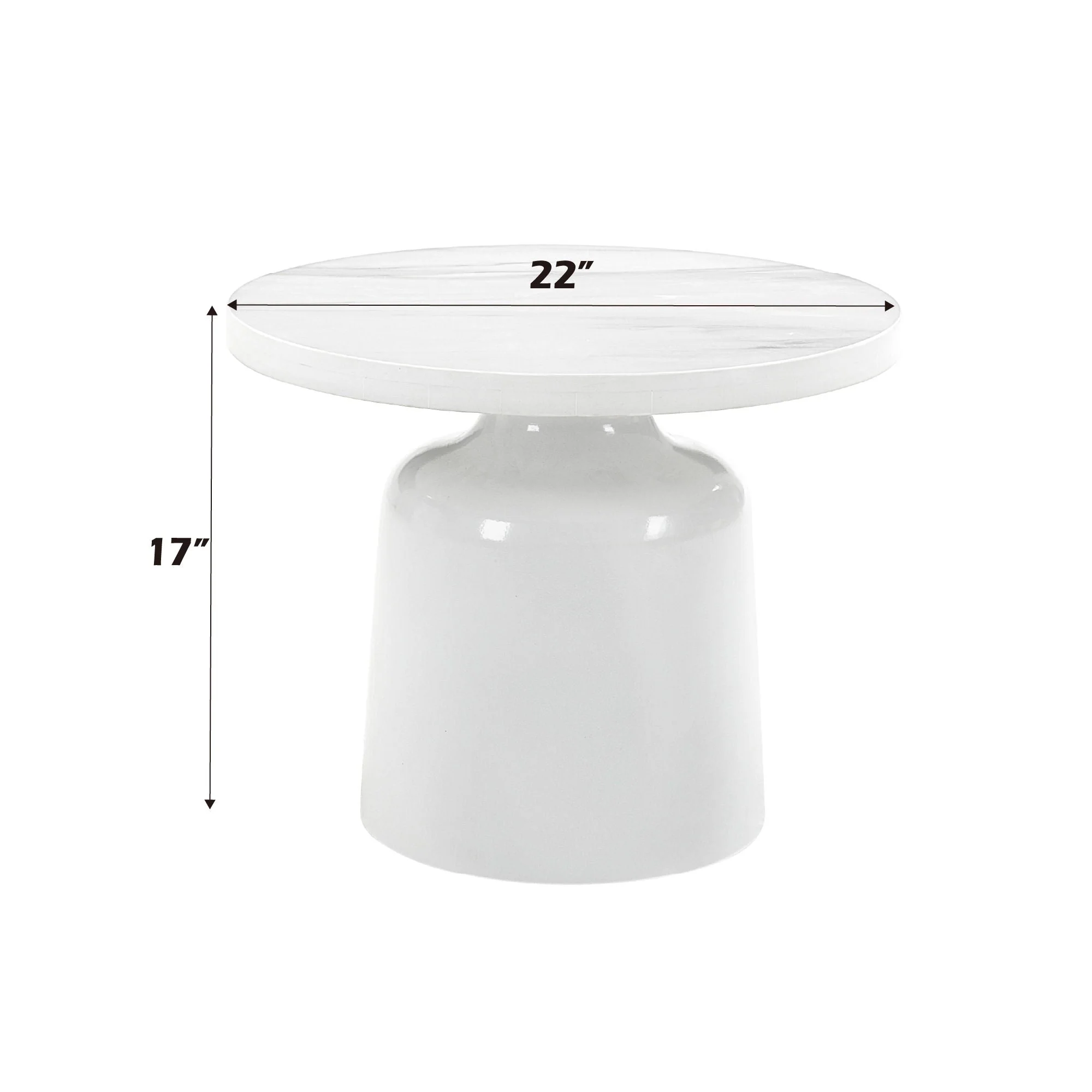 Zaid - Engineering Marble High Gloss Table - Image 7
