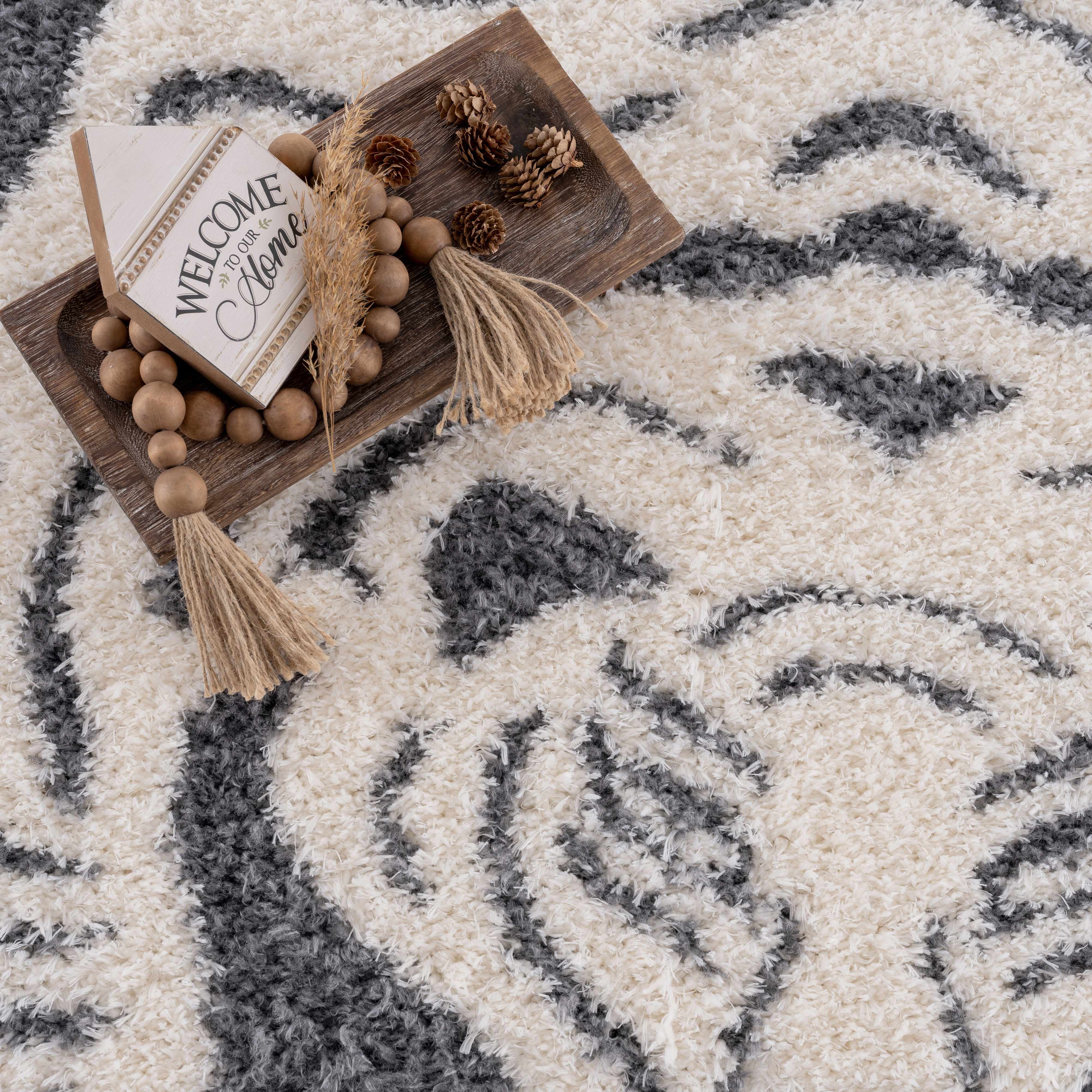 Zane Charcoal Tibetan Tiger Plush Rug - Image 10