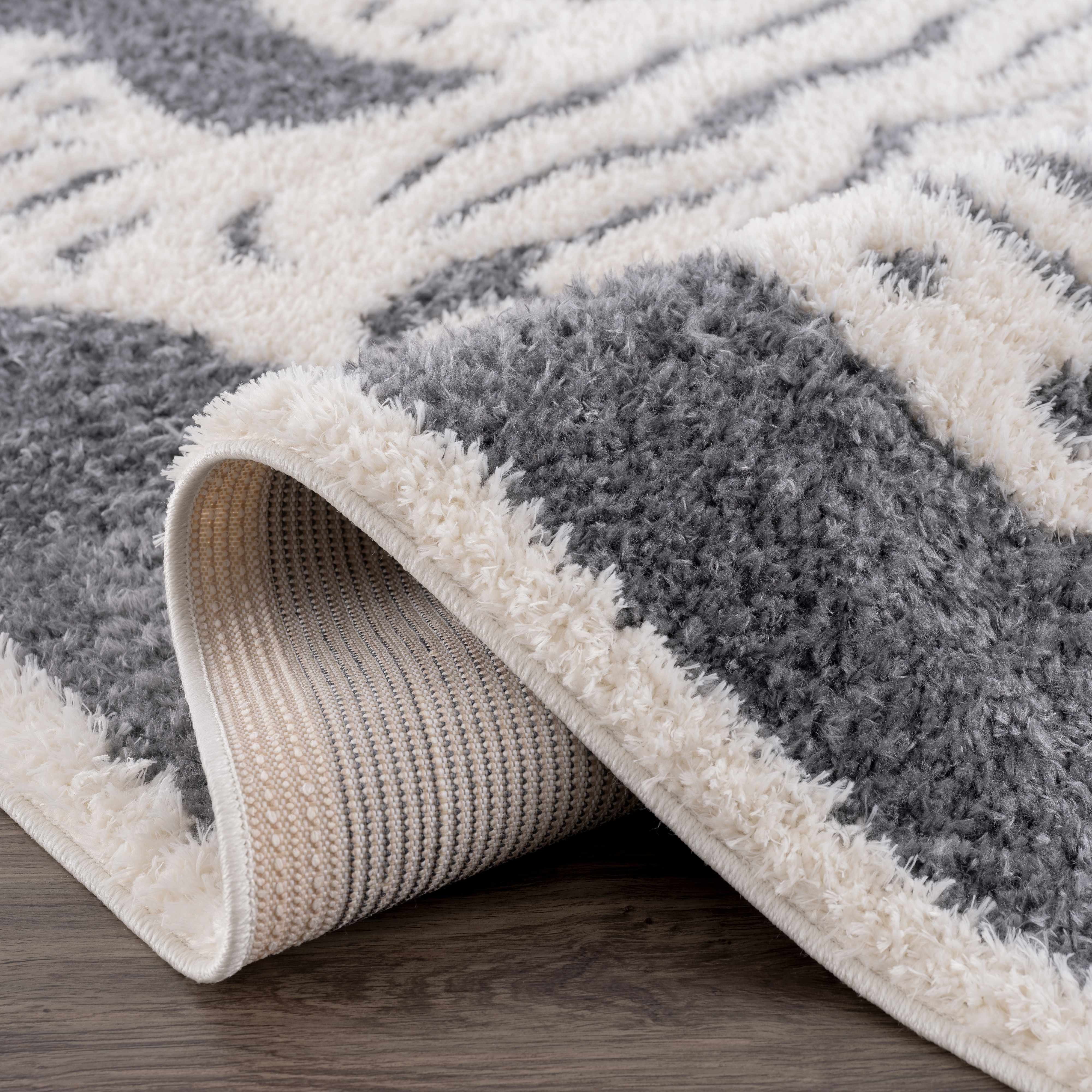 Zane Charcoal Tibetan Tiger Plush Rug - Image 7
