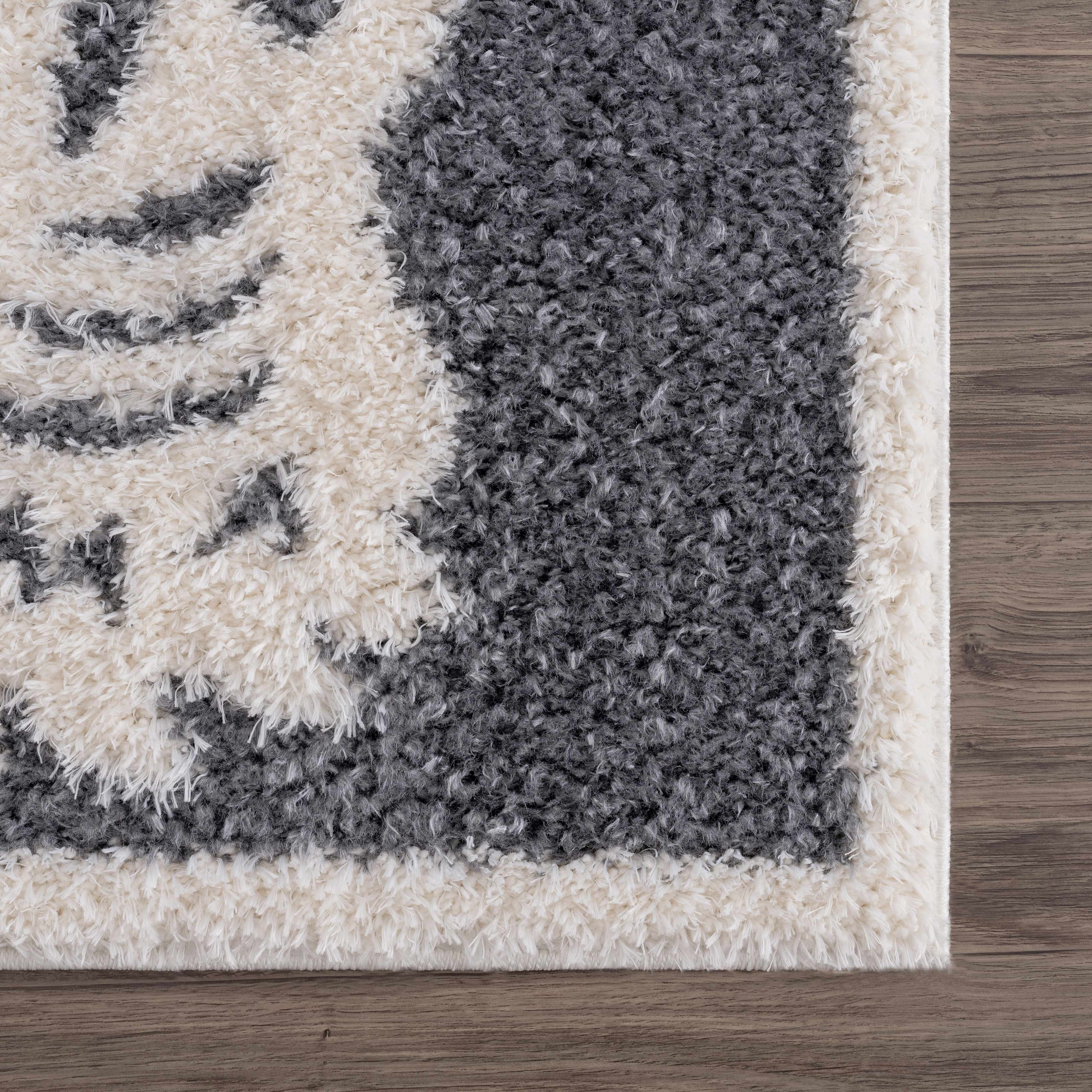 Zane Charcoal Tibetan Tiger Plush Rug - Image 8