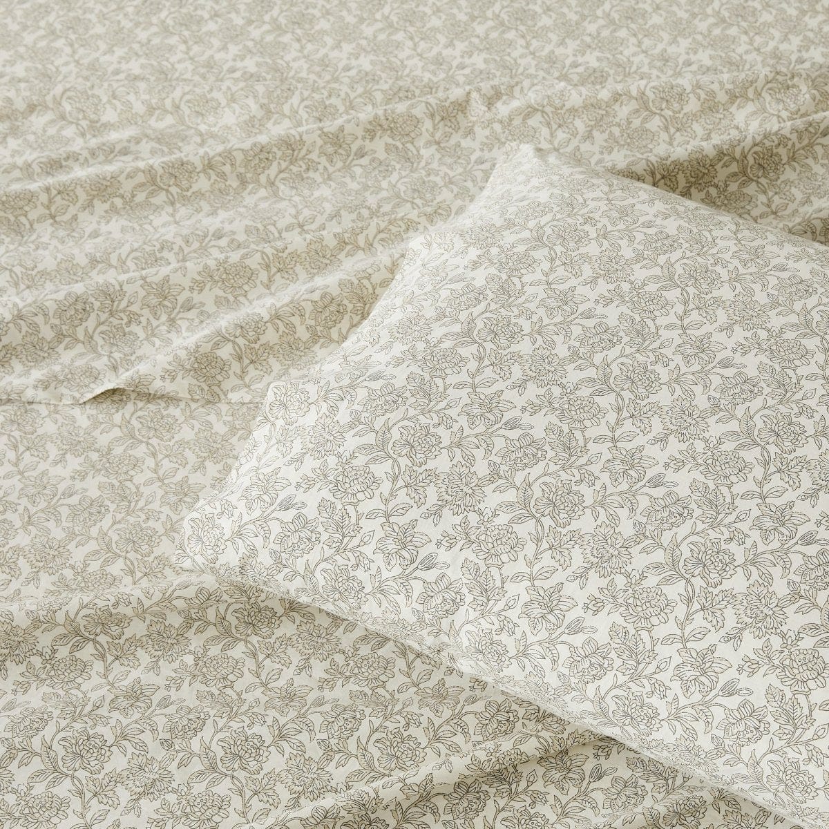 Zara Floral Block Cotton Sheet Set - Image 29