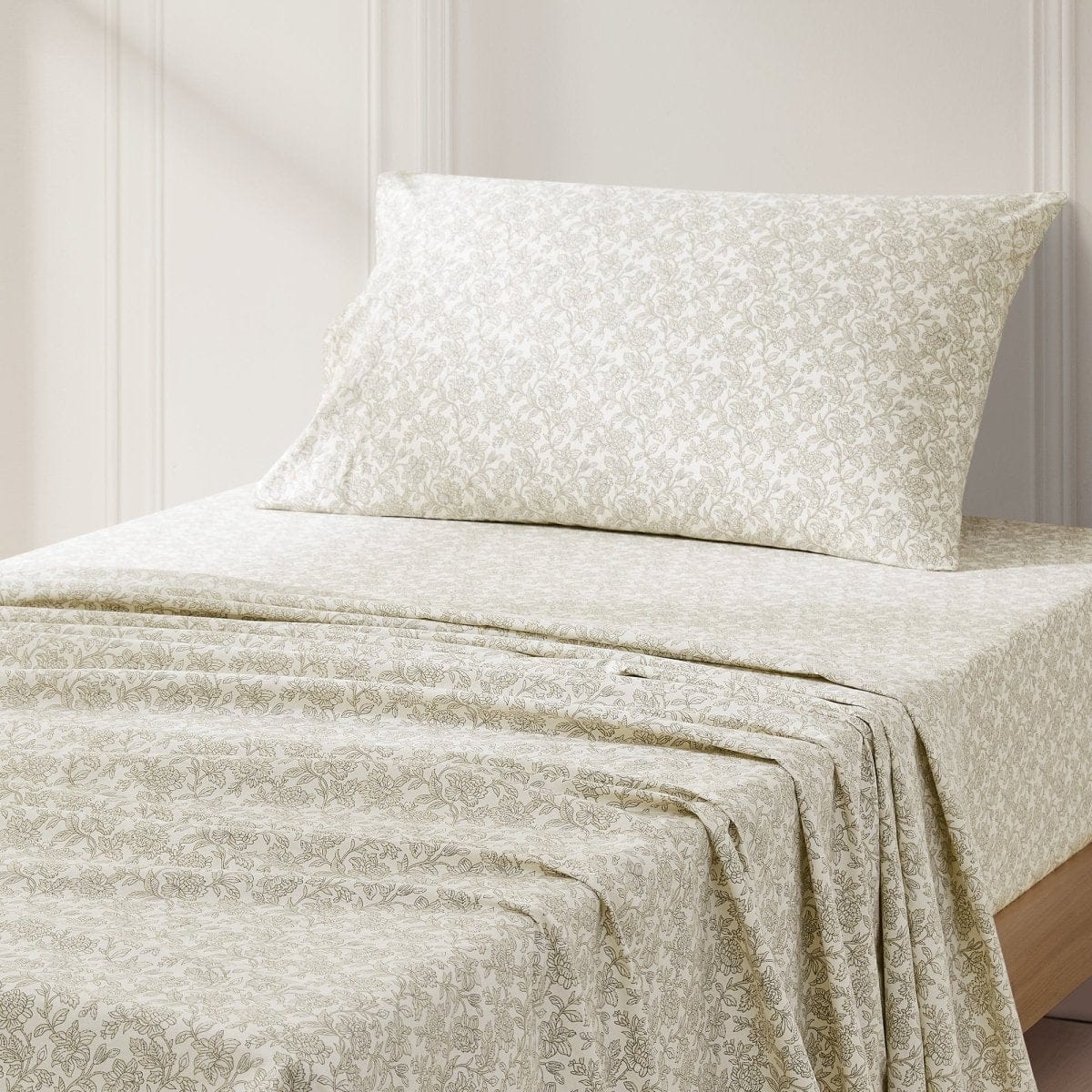 Zara Floral Block Cotton Sheet Set - Image 3