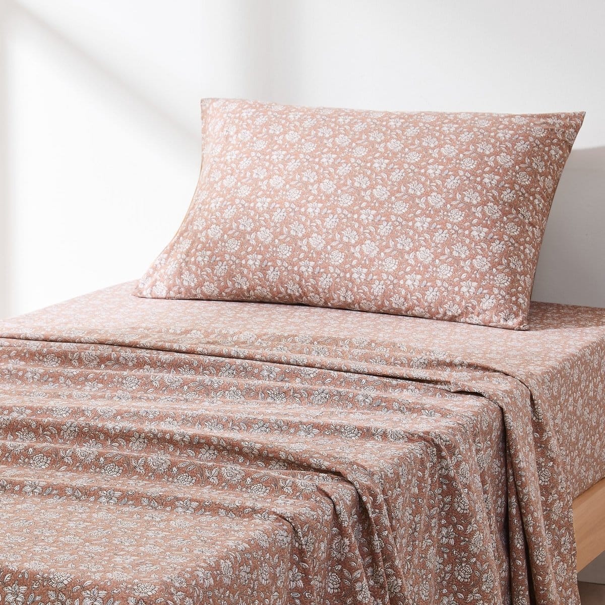 Zara Floral Block Cotton Sheet Set - Image 34