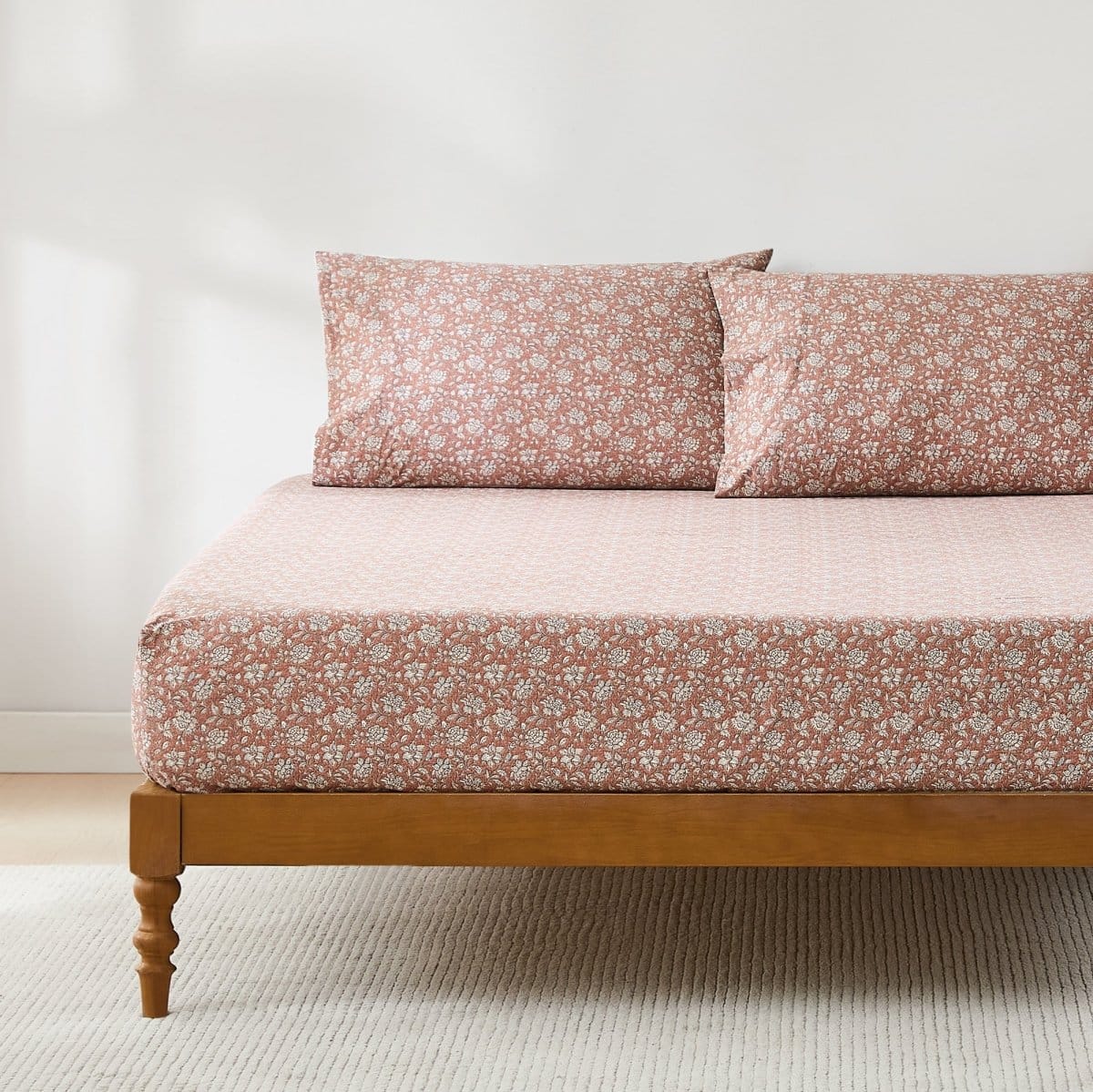 Zara Floral Block Cotton Sheet Set - Image 48