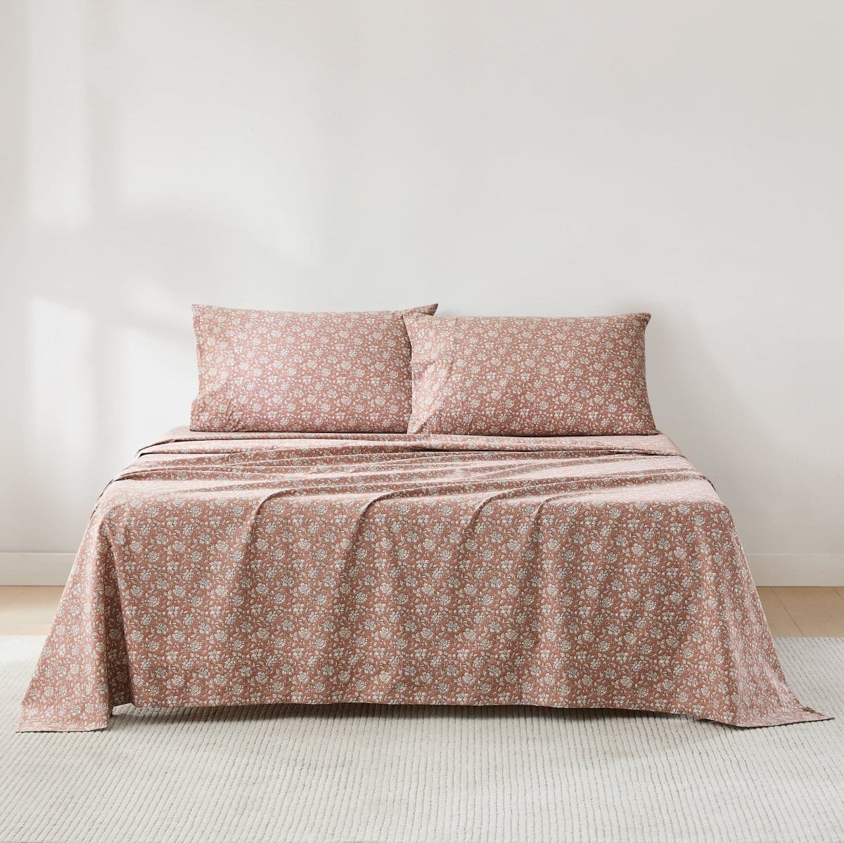 Zara Floral Block Cotton Sheet Set - Image 49