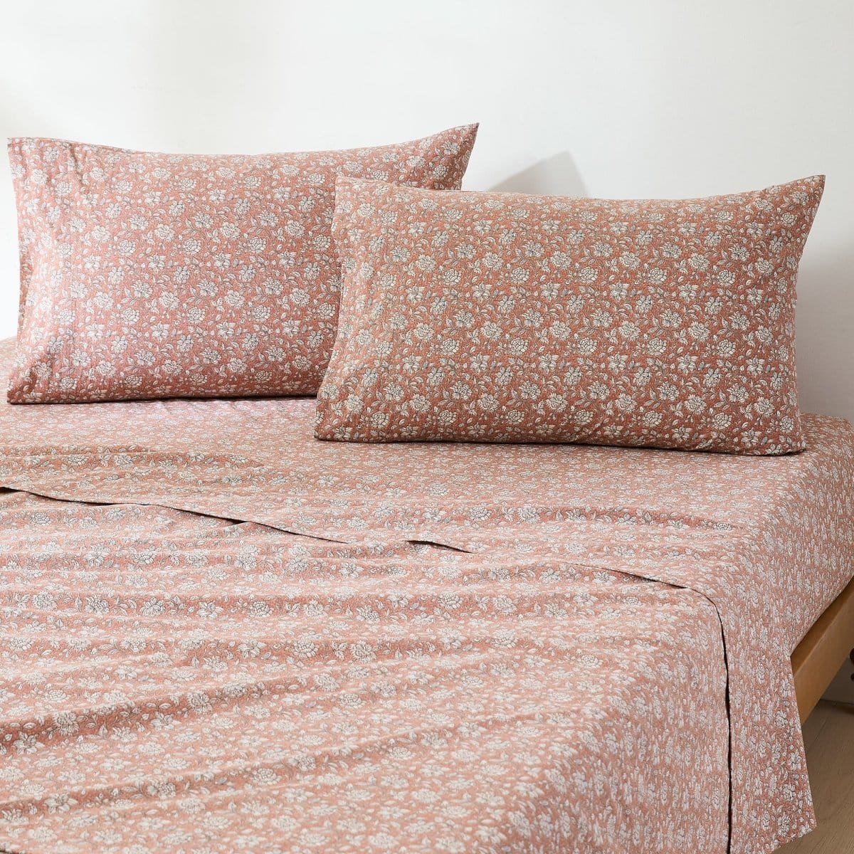Zara Floral Block Cotton Sheet Set - Image 50