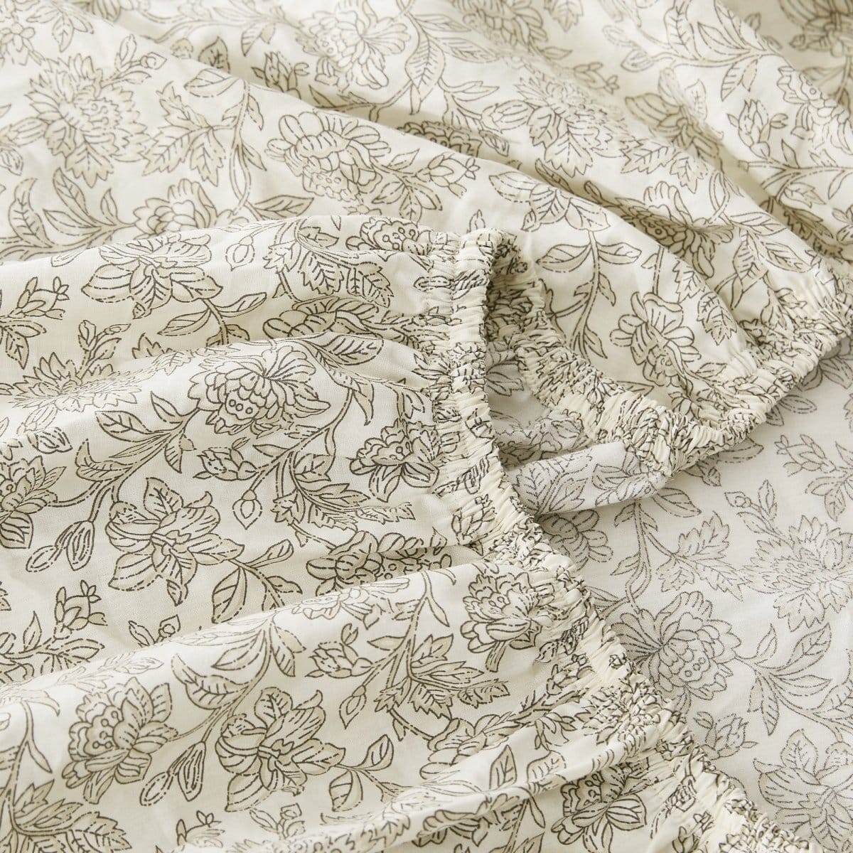 Zara Floral Block Cotton Sheet Set - Image 8