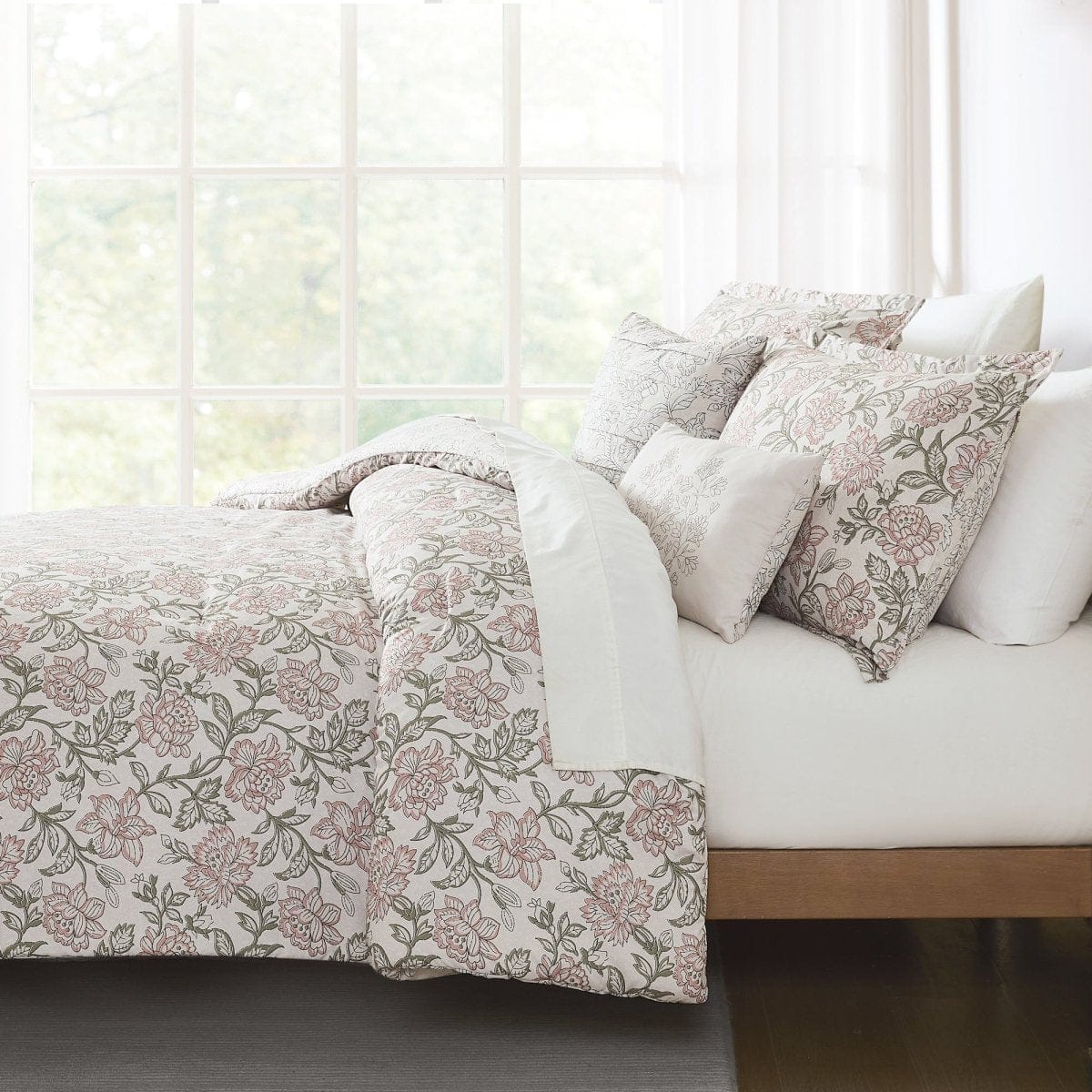 Zara Floral Block Reversible Comforter 5Pc Set - Image 3