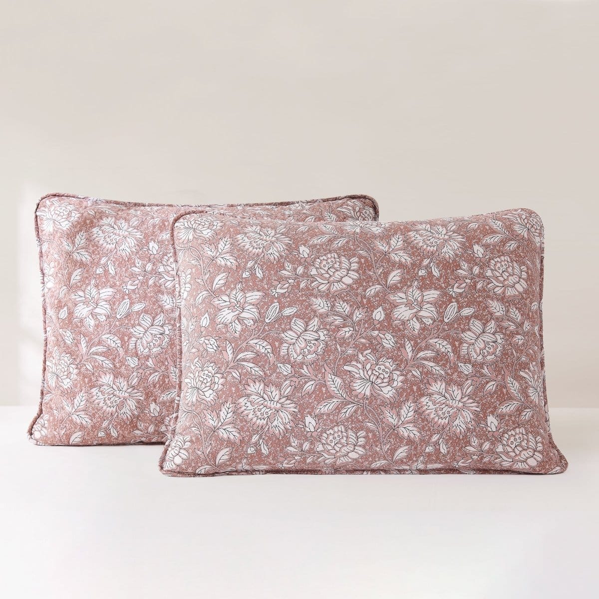 Zara Floral Block Reversible Cotton Quilt Set - Image 30