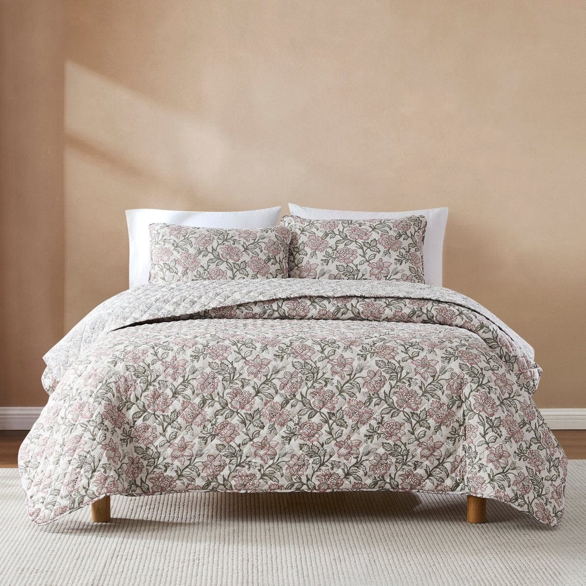 Zara Floral Block Reversible Quilt Set - Image 9