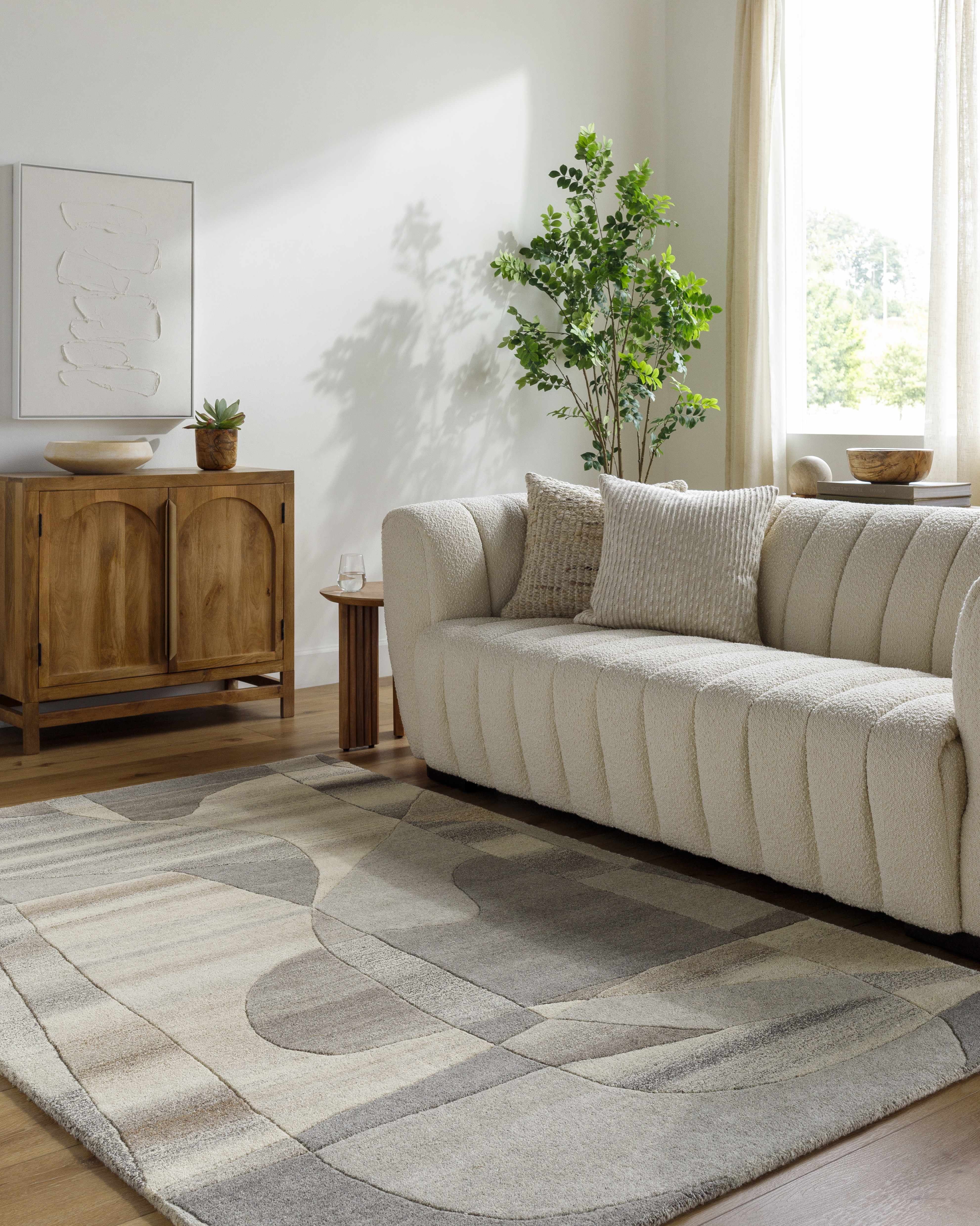 Zareb Modern Wool Rug - Image 2