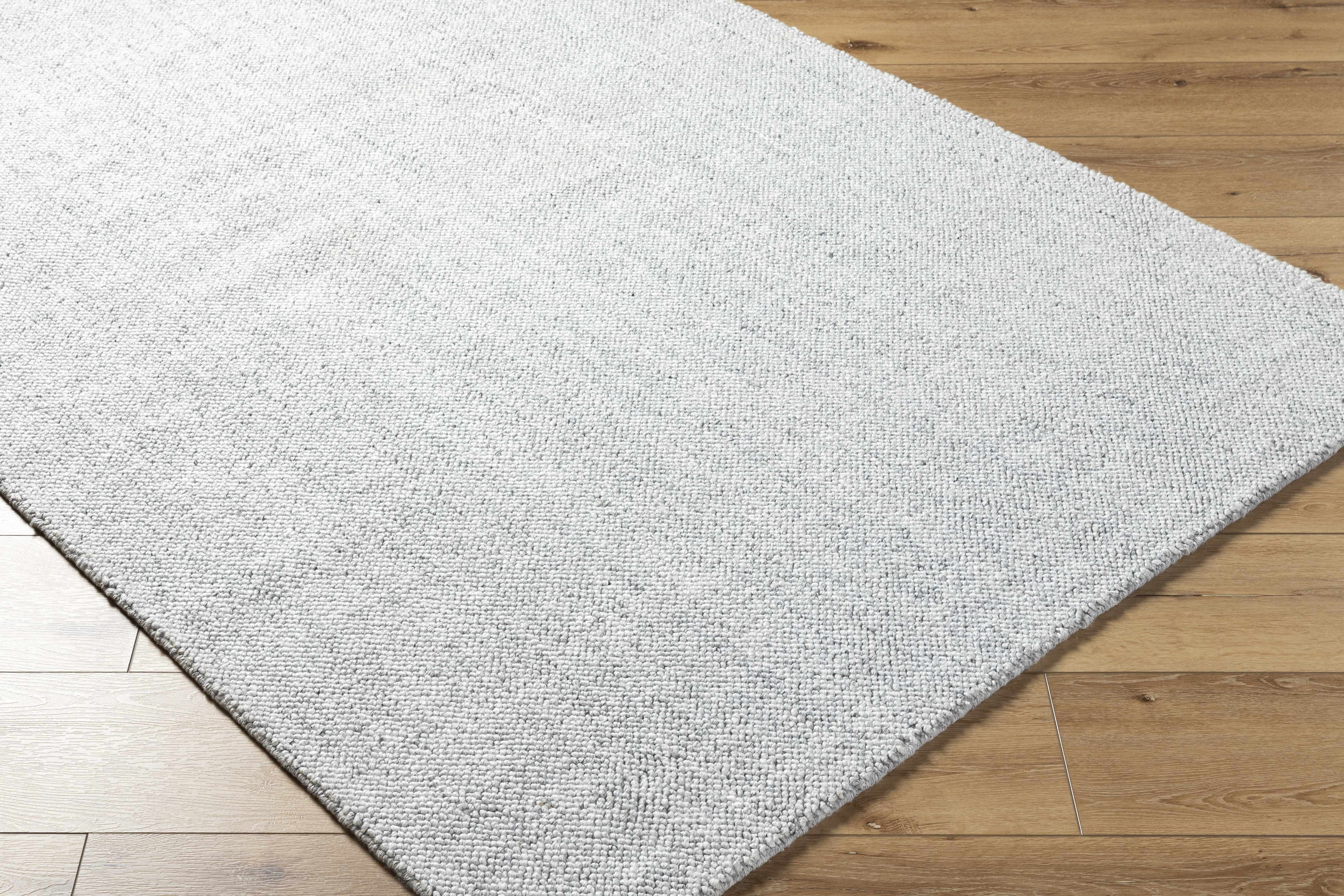Zareh Gray Blue Solid Area Rug - Clearance - Image 3