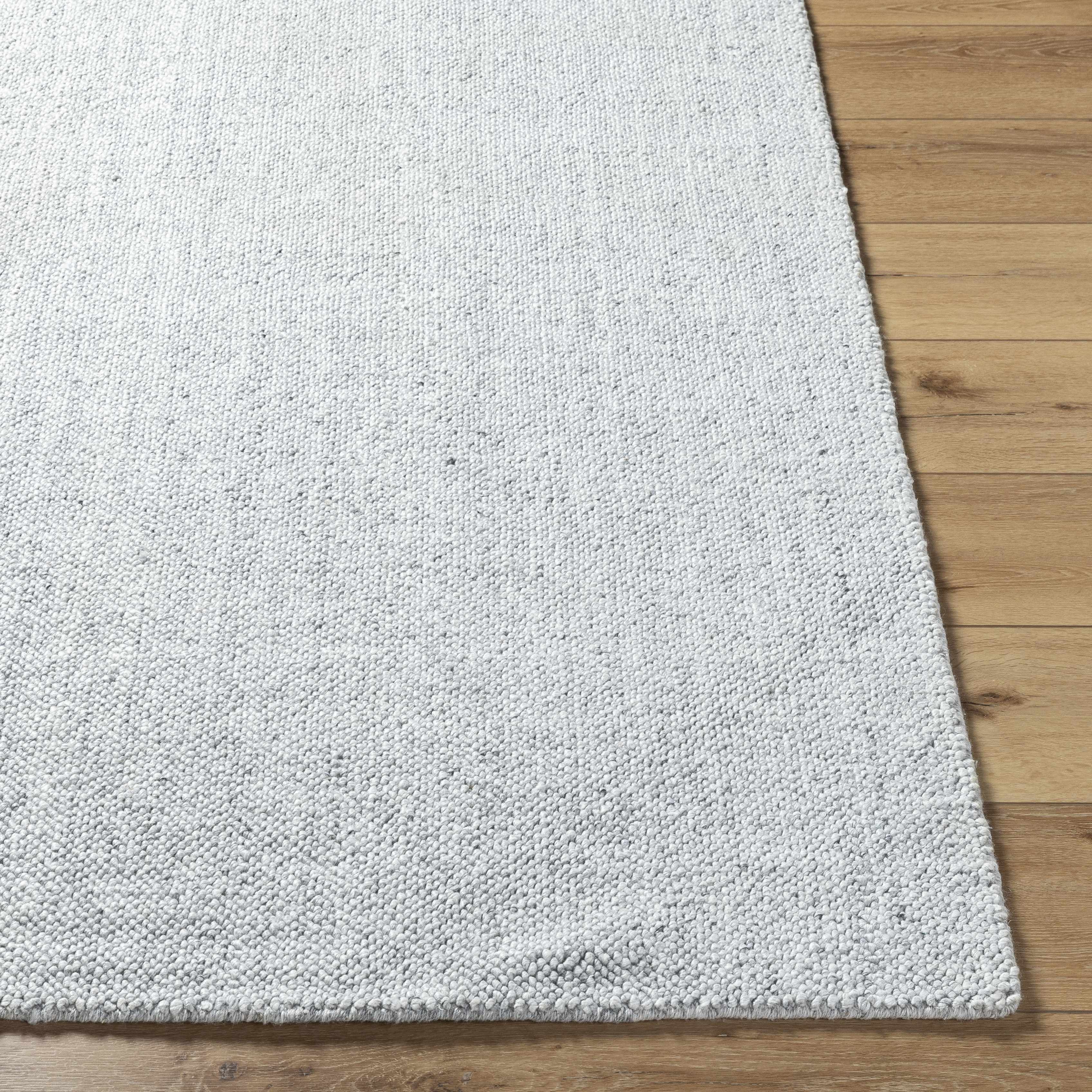 Zareh Gray Blue Solid Area Rug - Clearance - Image 4