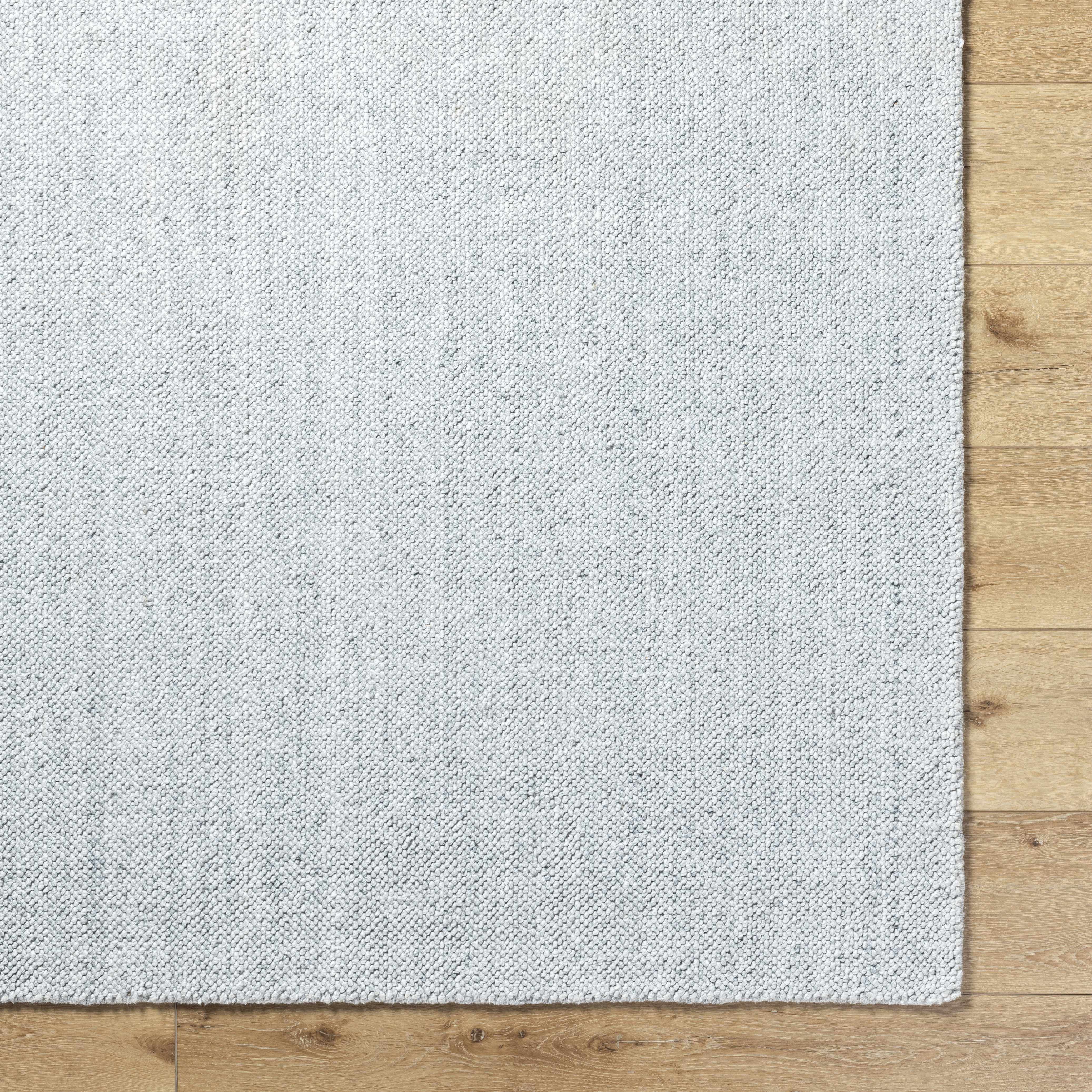 Zareh Gray Blue Solid Area Rug - Clearance - Image 6