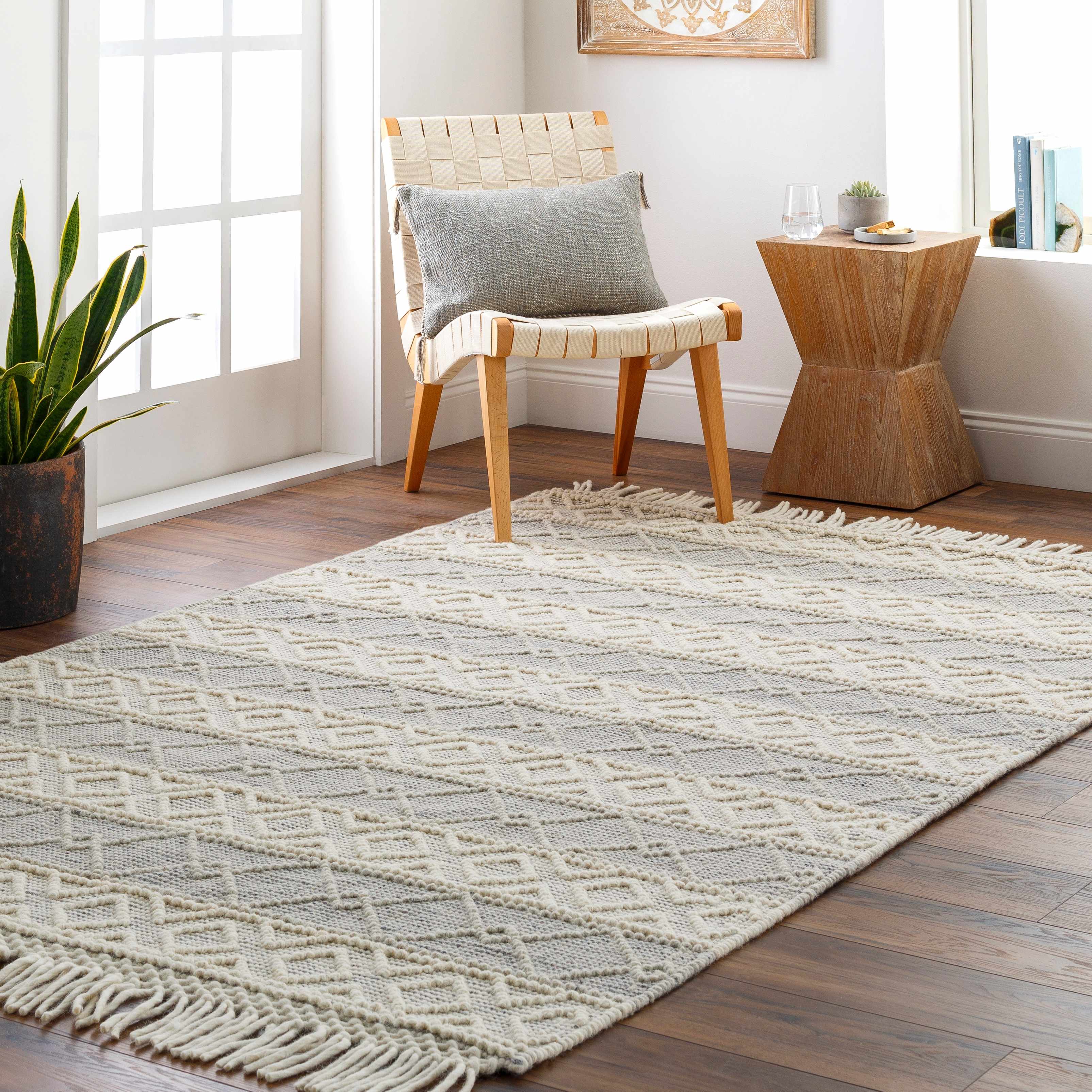 Zaza Wool Rug with Tassels - Clearance - Image 2