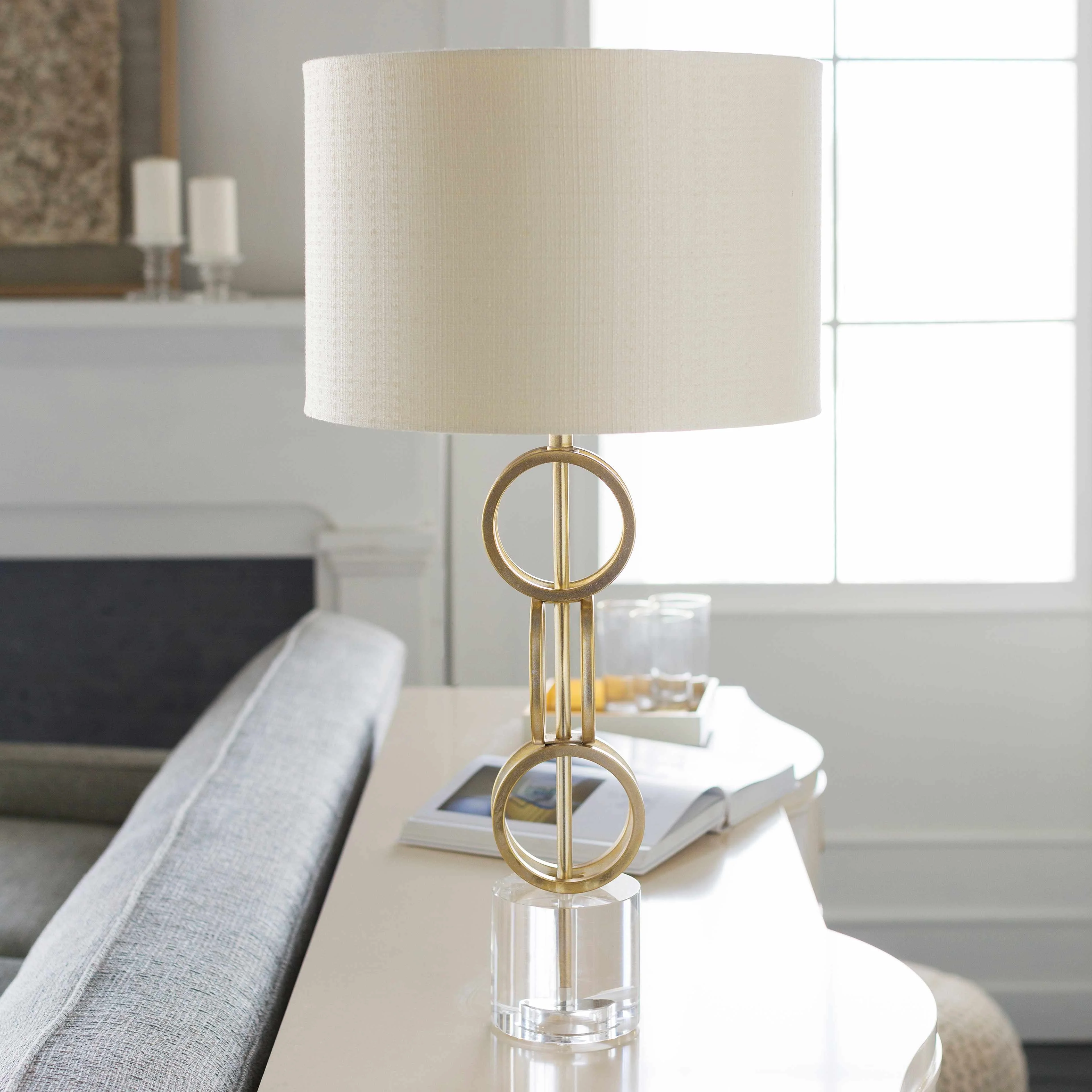 Zell Gold Crystal Table Lamp - Image 11
