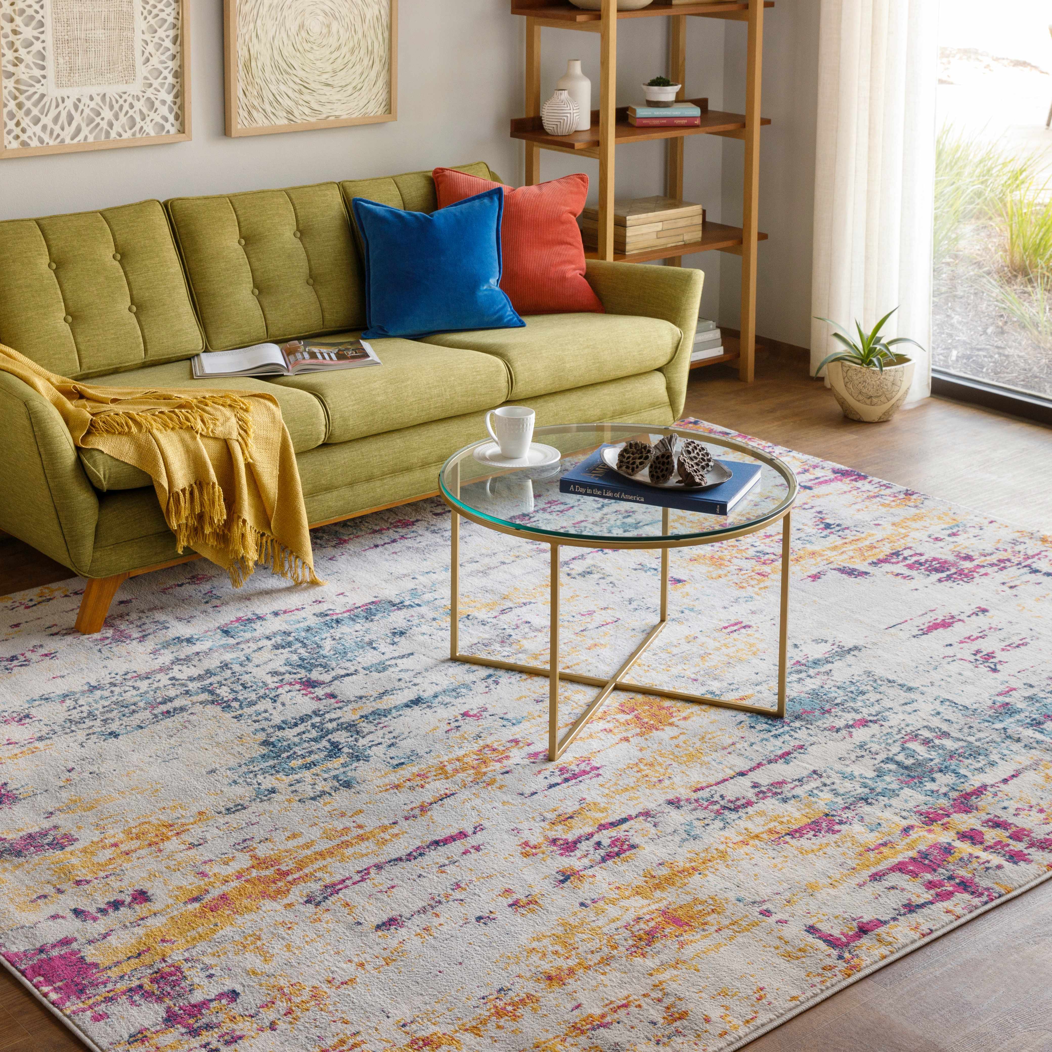 Zellwood Colorful Stripes Area Carpet - Image 2