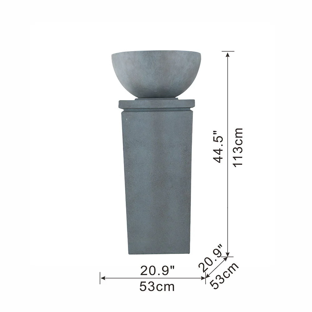 Zen Bowl Water Fountain Outdoor Bird Feeder and Garden Feature - Image 5