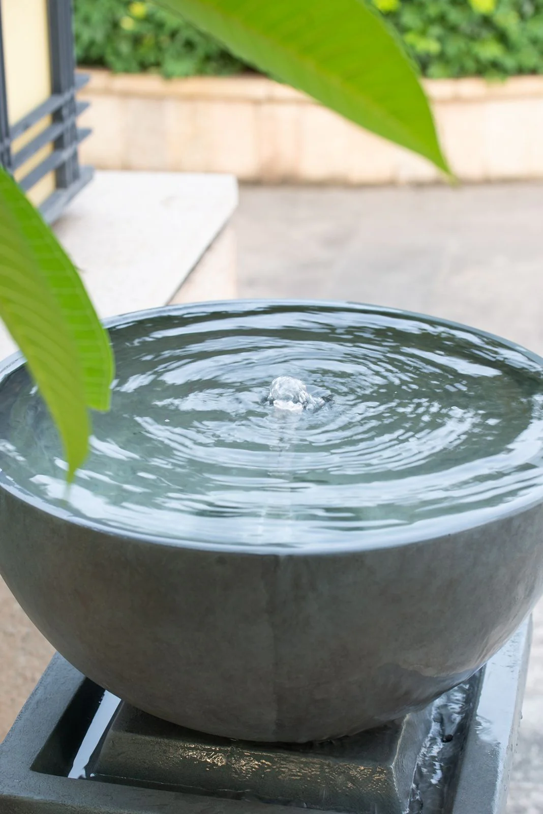 Zen Bowl Water Fountain Outdoor Bird Feeder and Garden Feature - Image 9