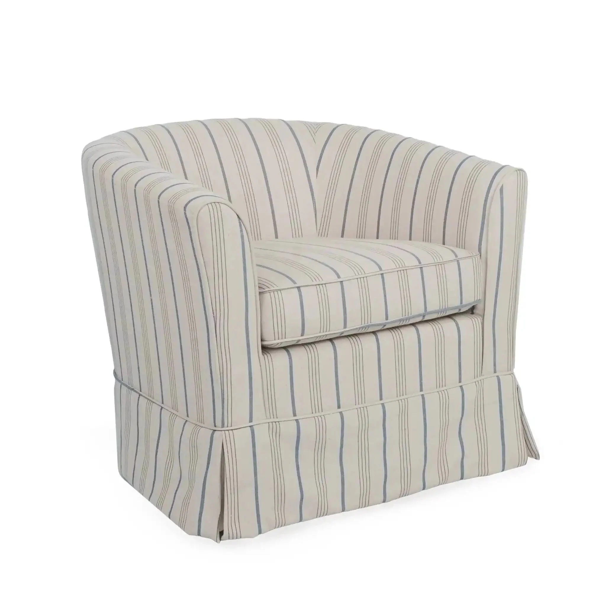 Zeniqua - Upholstered Swivel Chair With Loose Cover - Image 2