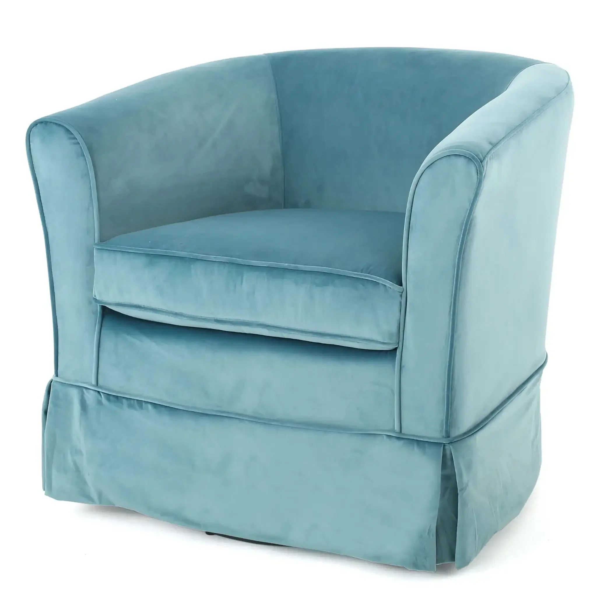 Zeniqua - Upholstered Swivel Chair With Loose Cover - Image 3
