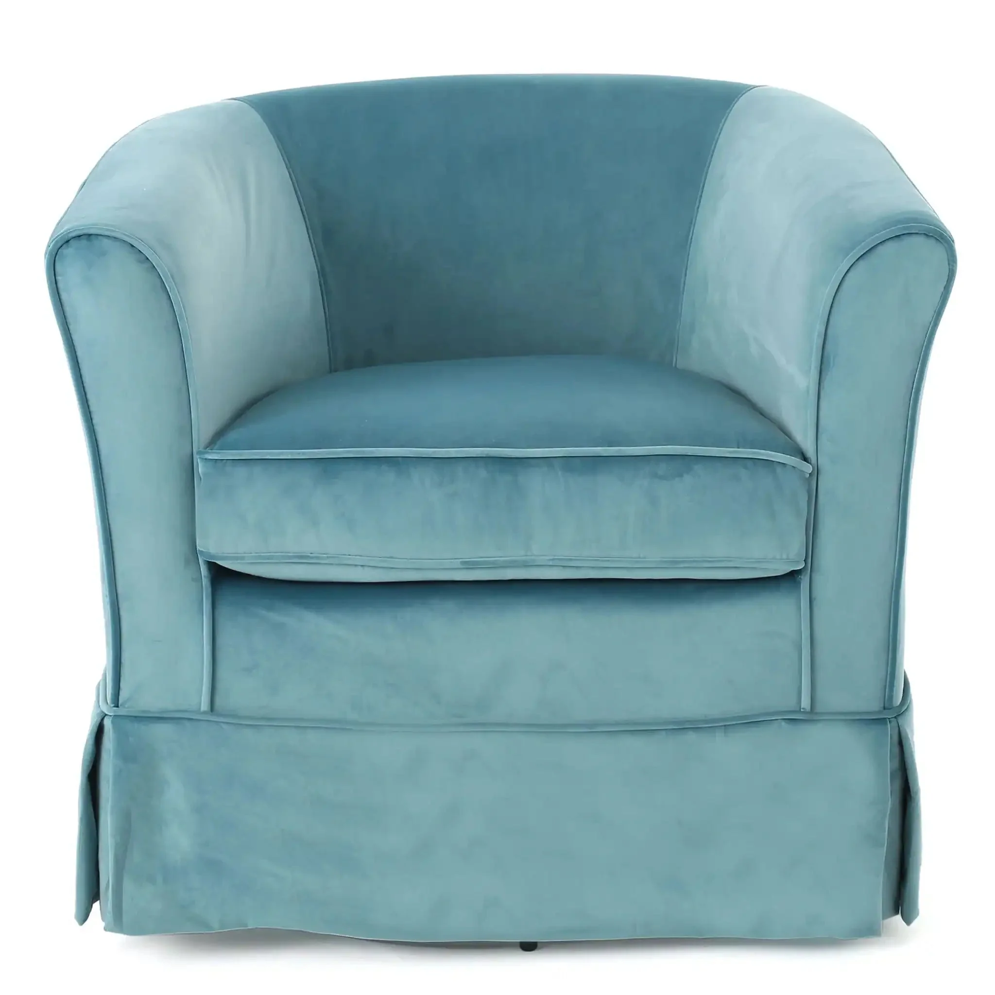 Zeniqua - Upholstered Swivel Chair With Loose Cover - Image 4