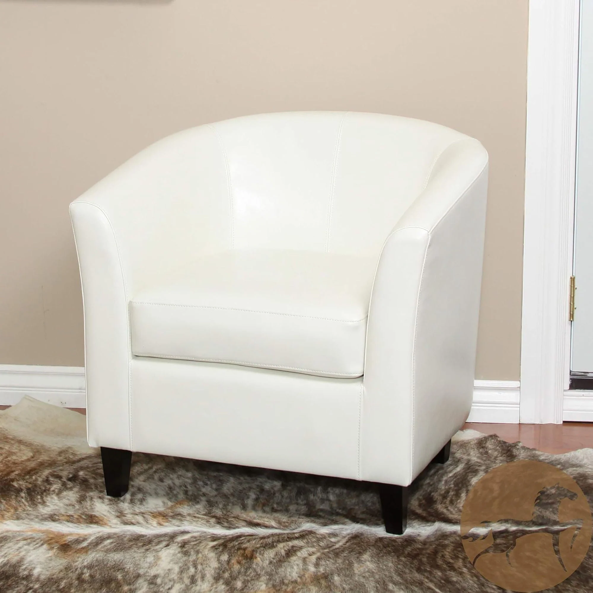 Zenithon Upholstered Club Chair With Rounded Back - Image 5