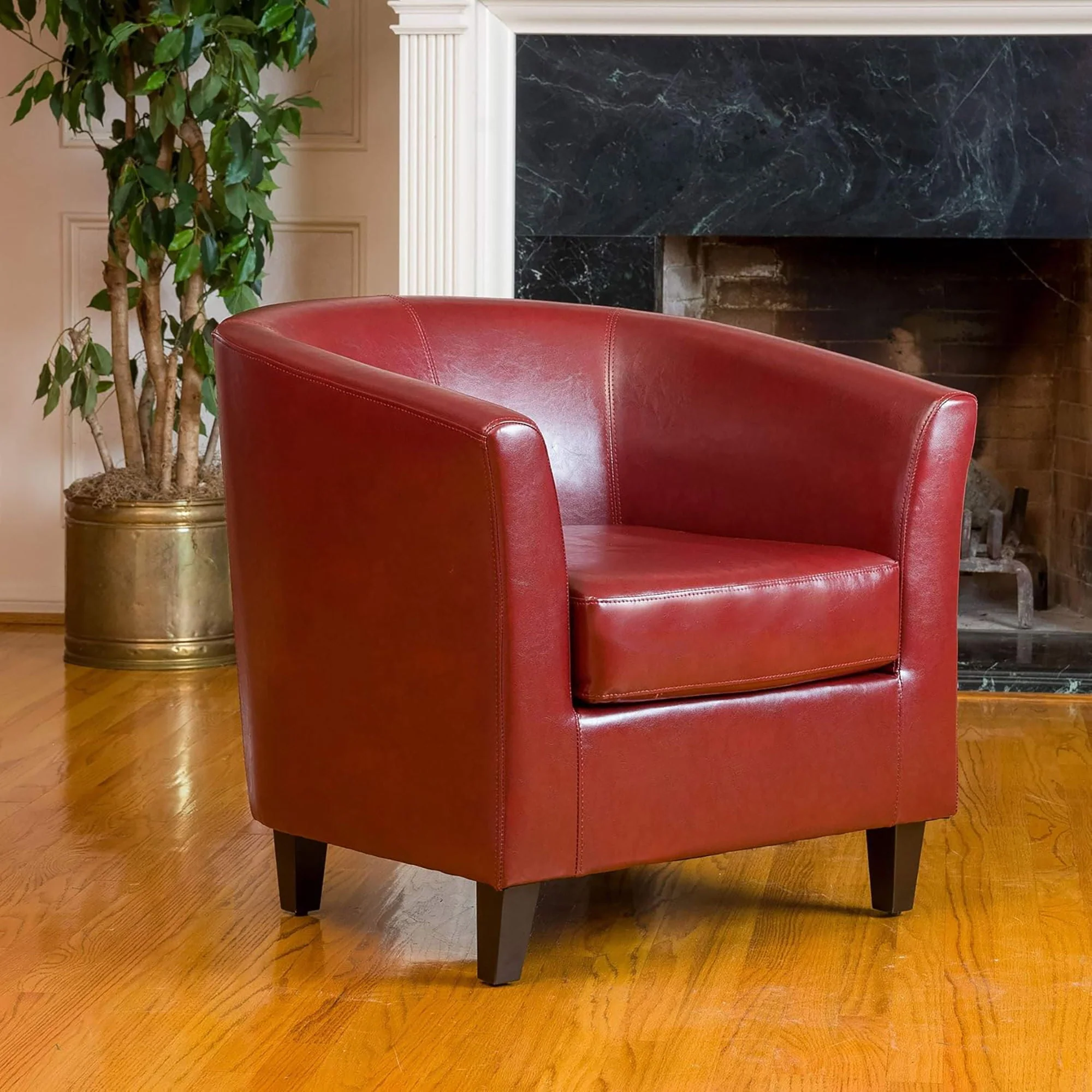 Zenithon Upholstered Club Chair With Rounded Back - Image 8