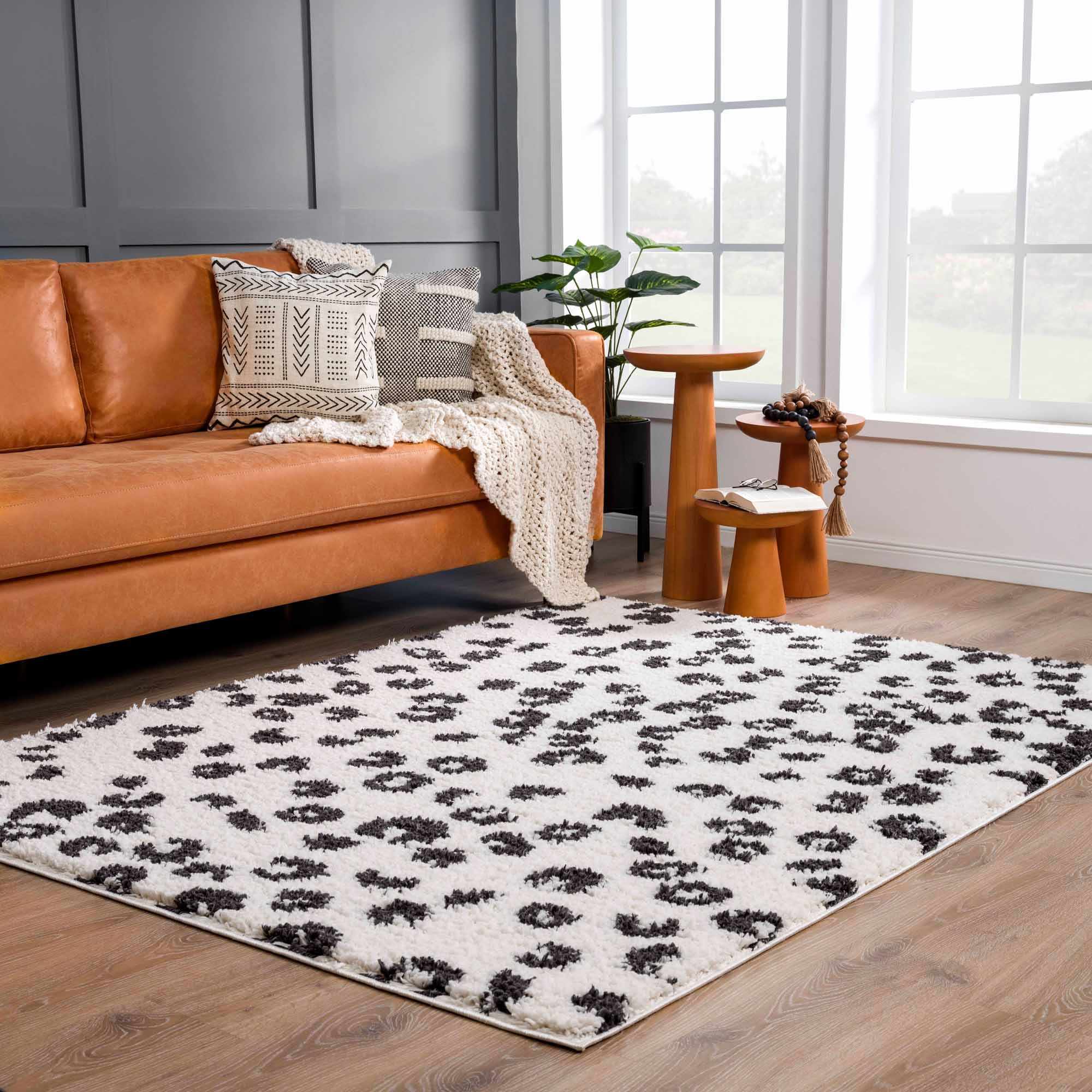 Zhen Black Spots Leopard Rug - Clearance - Image 13