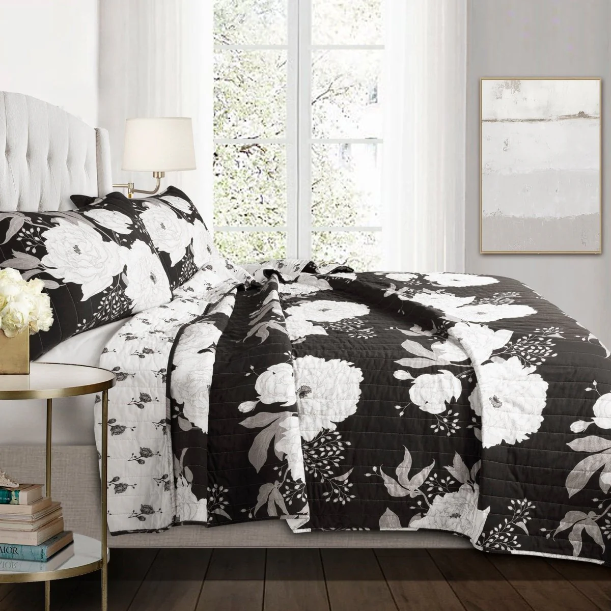 Zinnia Floral 3 Piece Quilt Set - Image 6