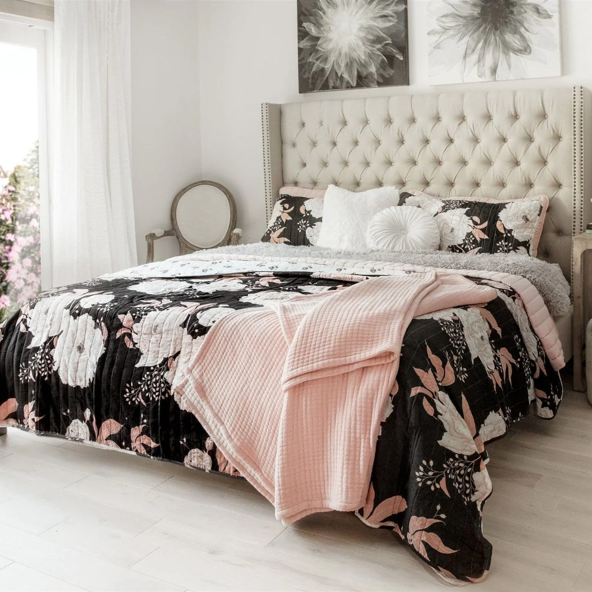 Zinnia Floral 3 Piece Quilt Set - Image 9
