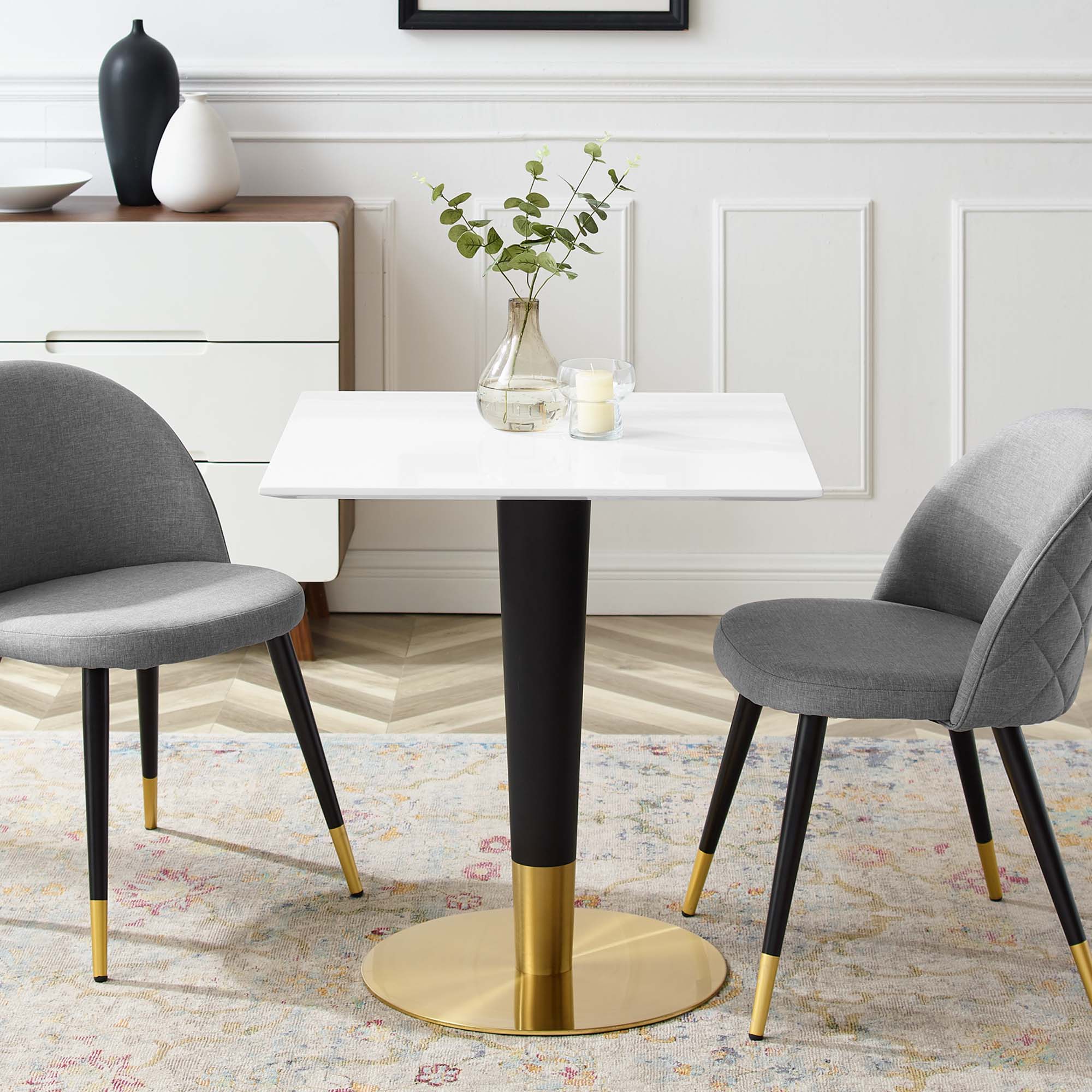 Zinque 28" Square Dining Table by Modway - Image 4