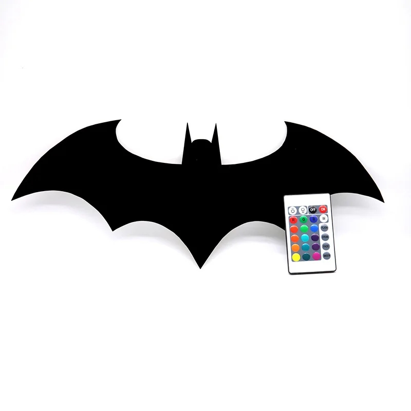 ZK50 Color Changing LED Night Light Bat Wing Wall Lamp Remote Bedside Ambient Light - Image 4