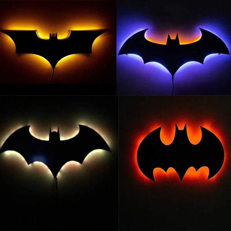ZK50 Color Changing LED Night Light Bat Wing Wall Lamp Remote Bedside Ambient Light - Image 5