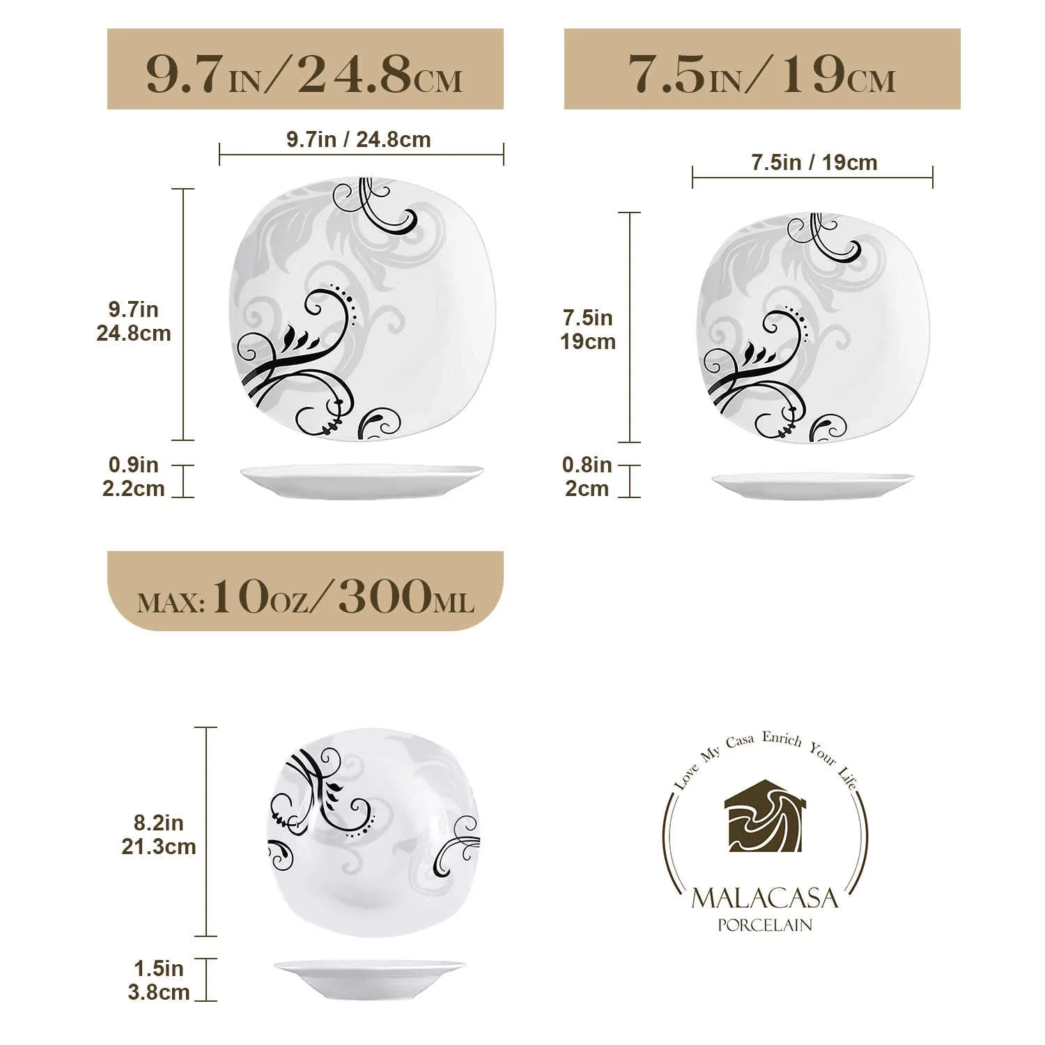 Zoey 18 Piece Dinnerware Set - Image 7