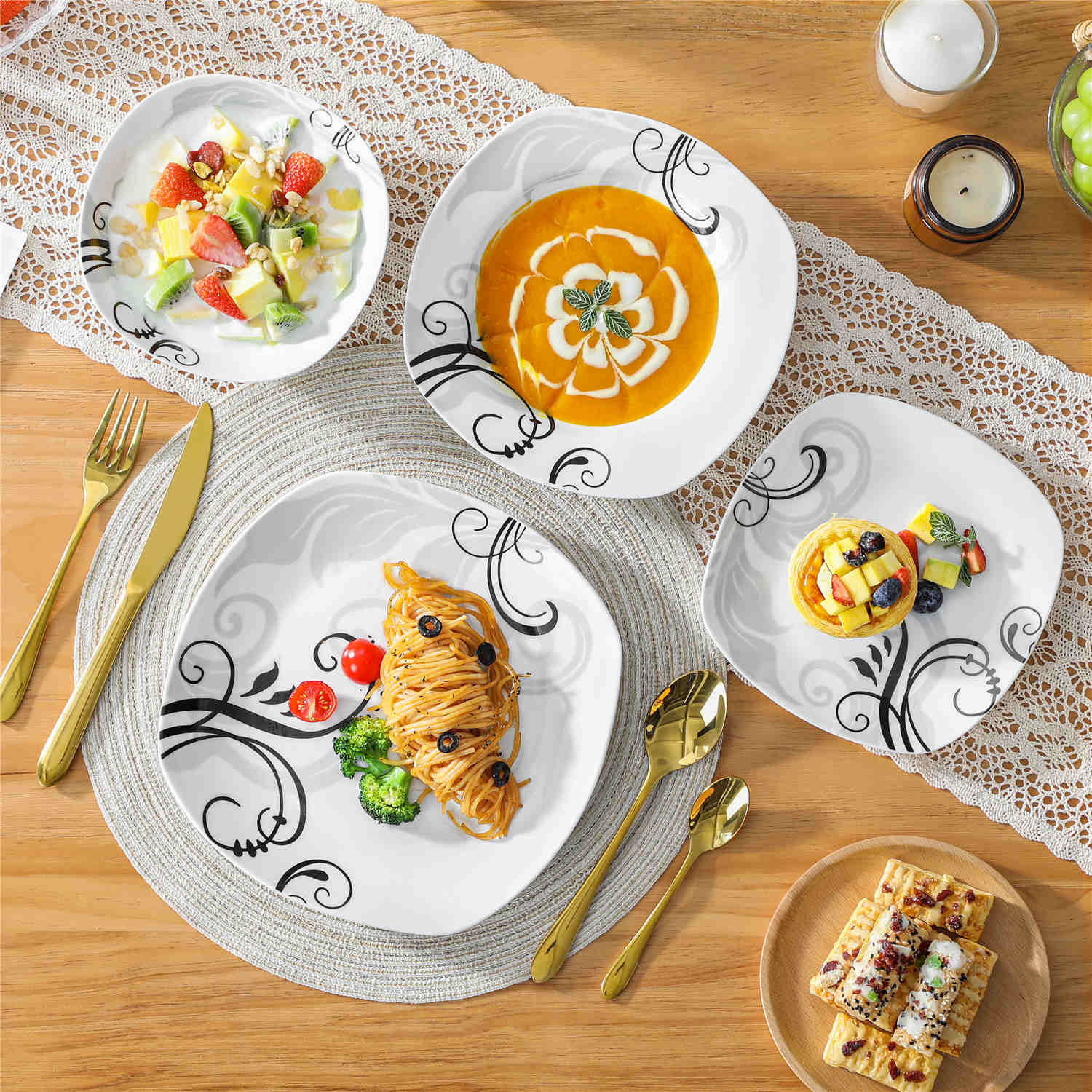 Zoey 24 Piece Dinnerware Set - Image 2