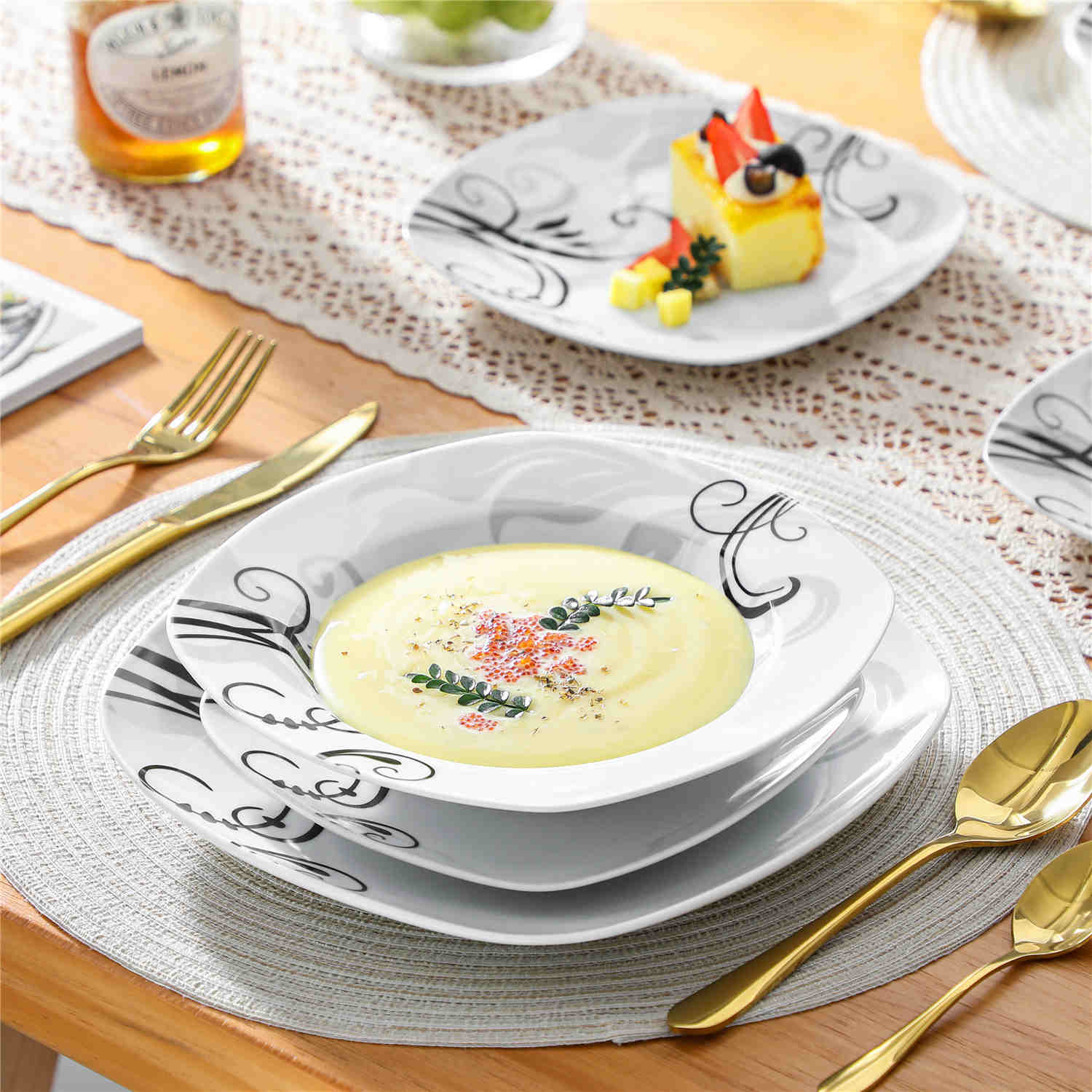 Zoey 24 Piece Dinnerware Set - Image 3